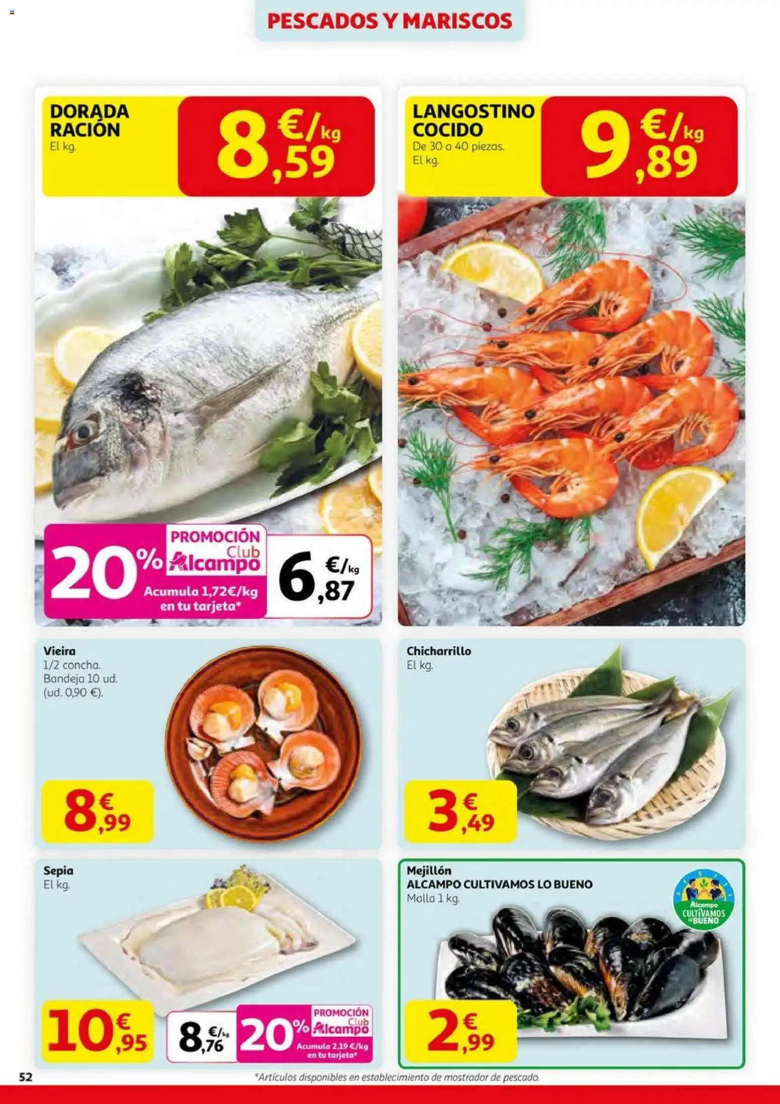 Alcampo -  HG catalan │ válido desde el 23.10.2025 | Página: 52 | Productos: Pescado, Bandeja, Langostino