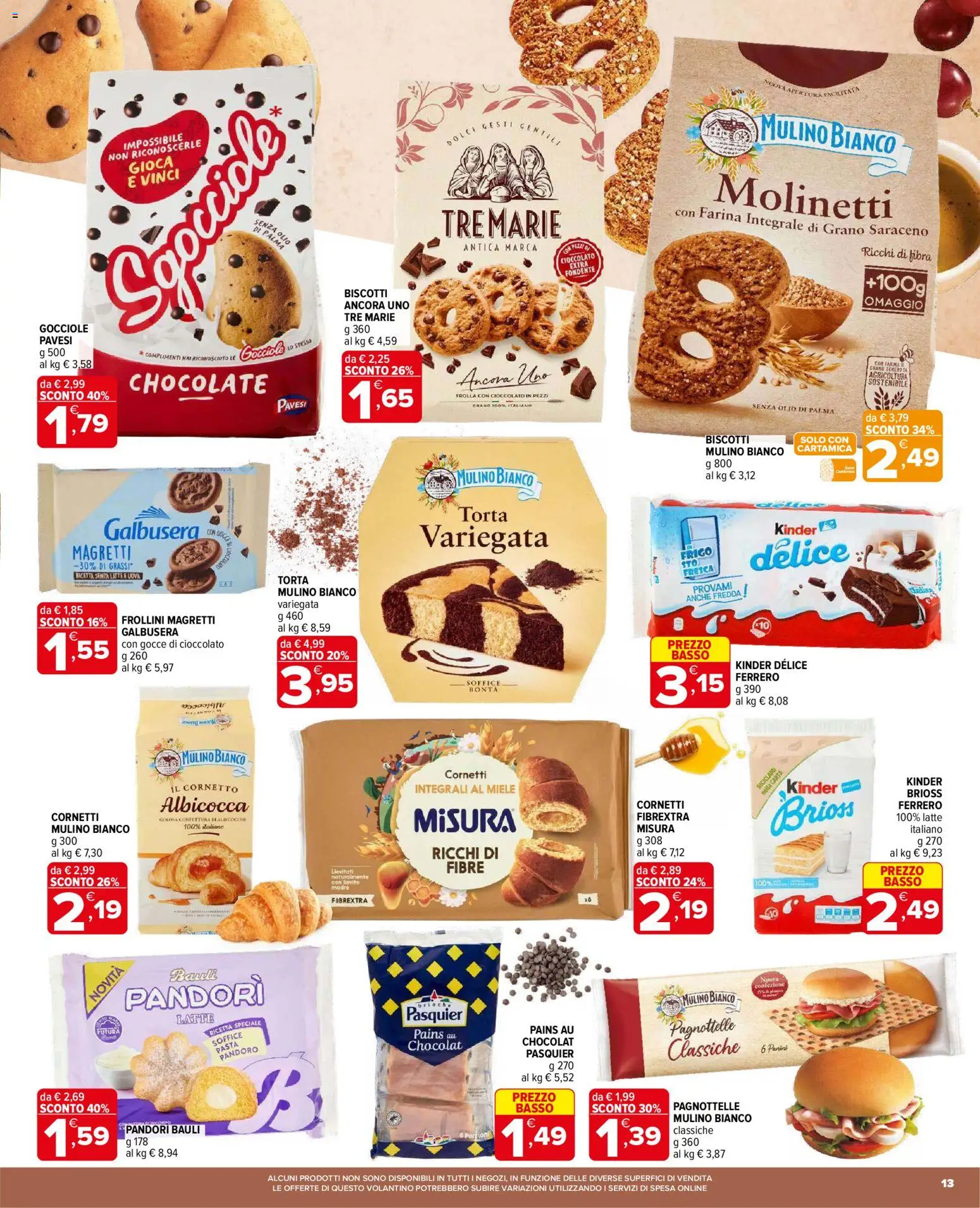 Volantino Iperal del 29.10.2025 | Pagina: 13 | Prodotti: Uova, Cornetto, Pasta, Pandoro
