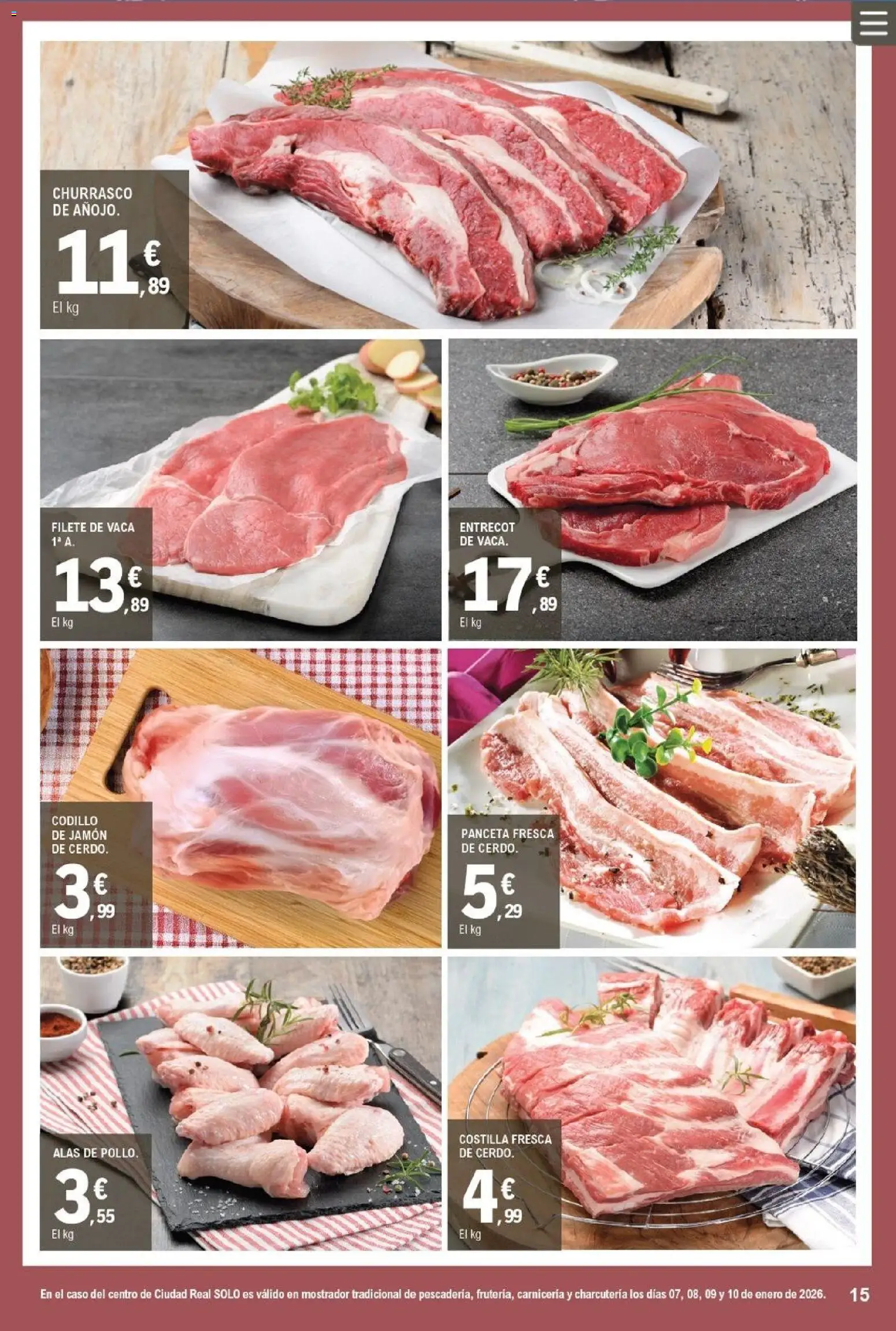 E.Leclerc folleto │ válido desde el 07.01.2026 | Página: 15 | Productos: Ηλεκτρικός φούρνος, Jamón, Filete