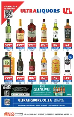 Ultra Liquors specials catalogue – valid from 01.03.2026