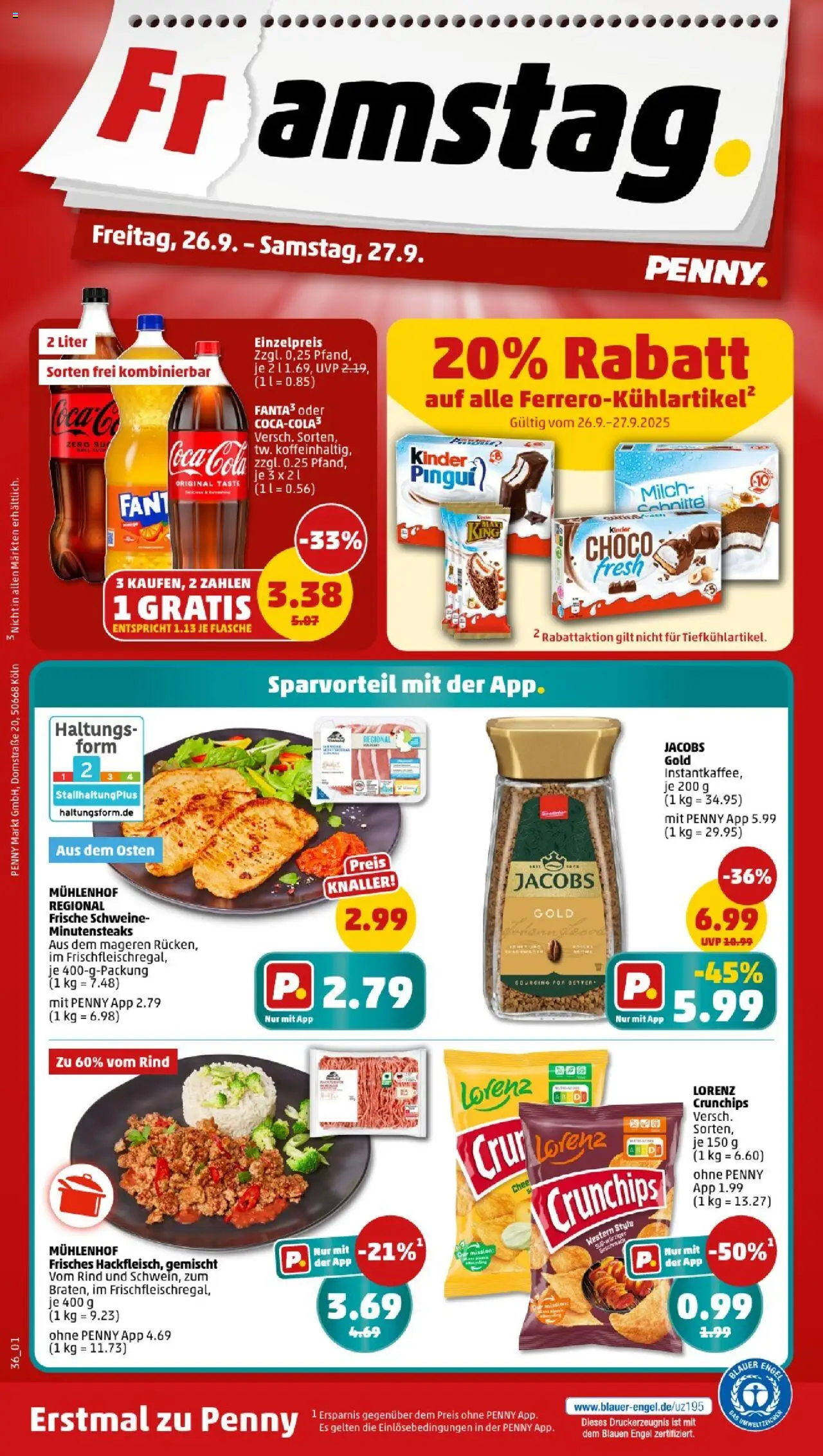 Penny - Berlin – gültig ab 22.09.2025 | Seite: 38 | Produkte: Milch, Lorenz crunchips