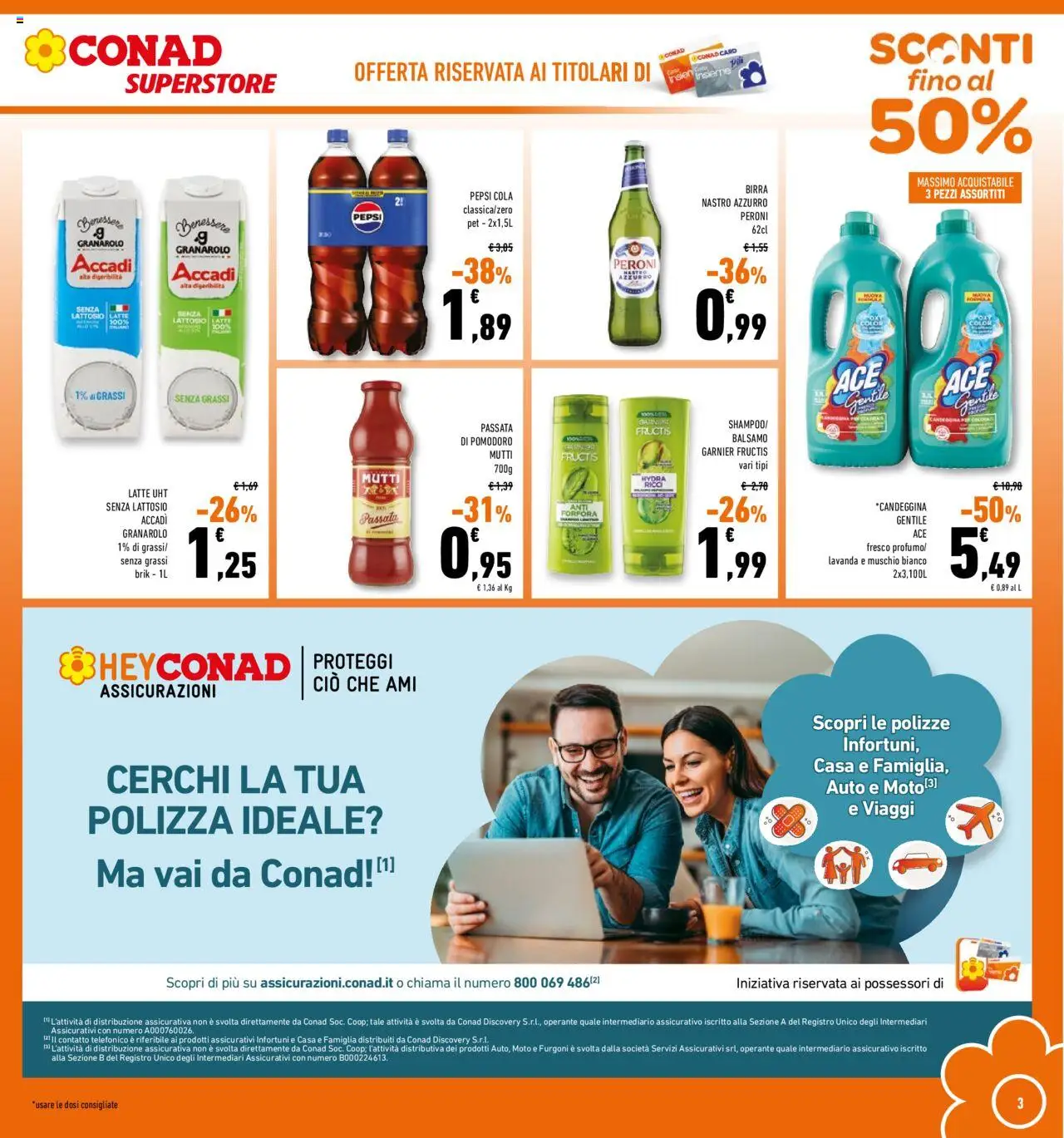 Volantino Conad del 27.08.2025 | Pagina: 3 | Prodotti: Balsamo, Pomodoro, Mutti, Lavanda