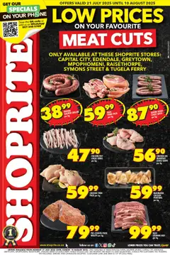Preview of Shoprite specials valid from 21.07.2025