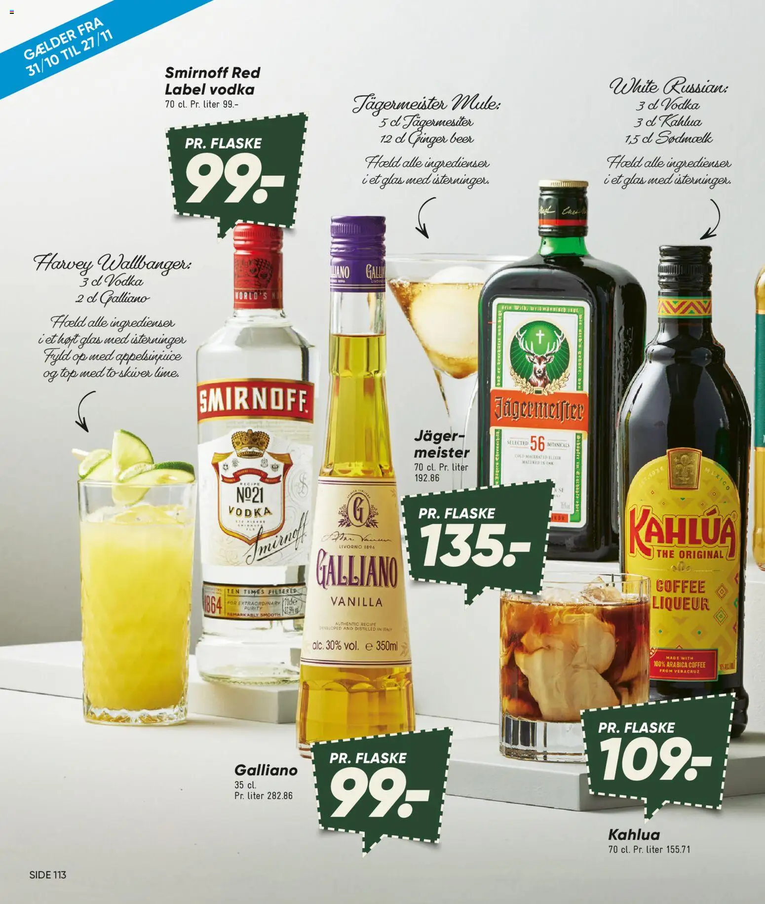 Bilka tilbudsavis – gyldig fra 01.11.2025 | Side: 113 | Produkter: Appelsinjuice, Vodka