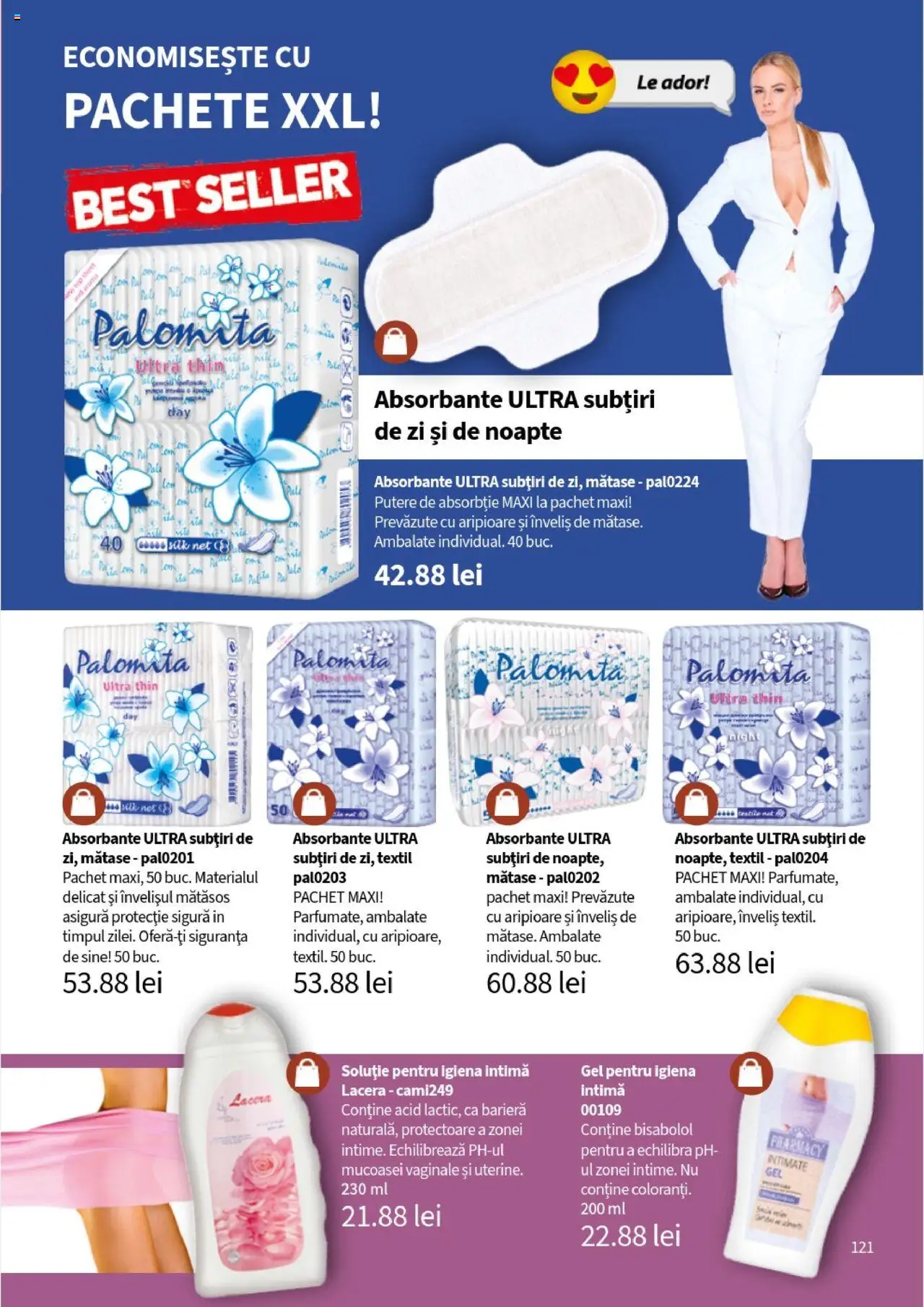 Catalog Lady’s – valabil de la 01.08.2025 | Pagină: 121 | Produse: Absorbante