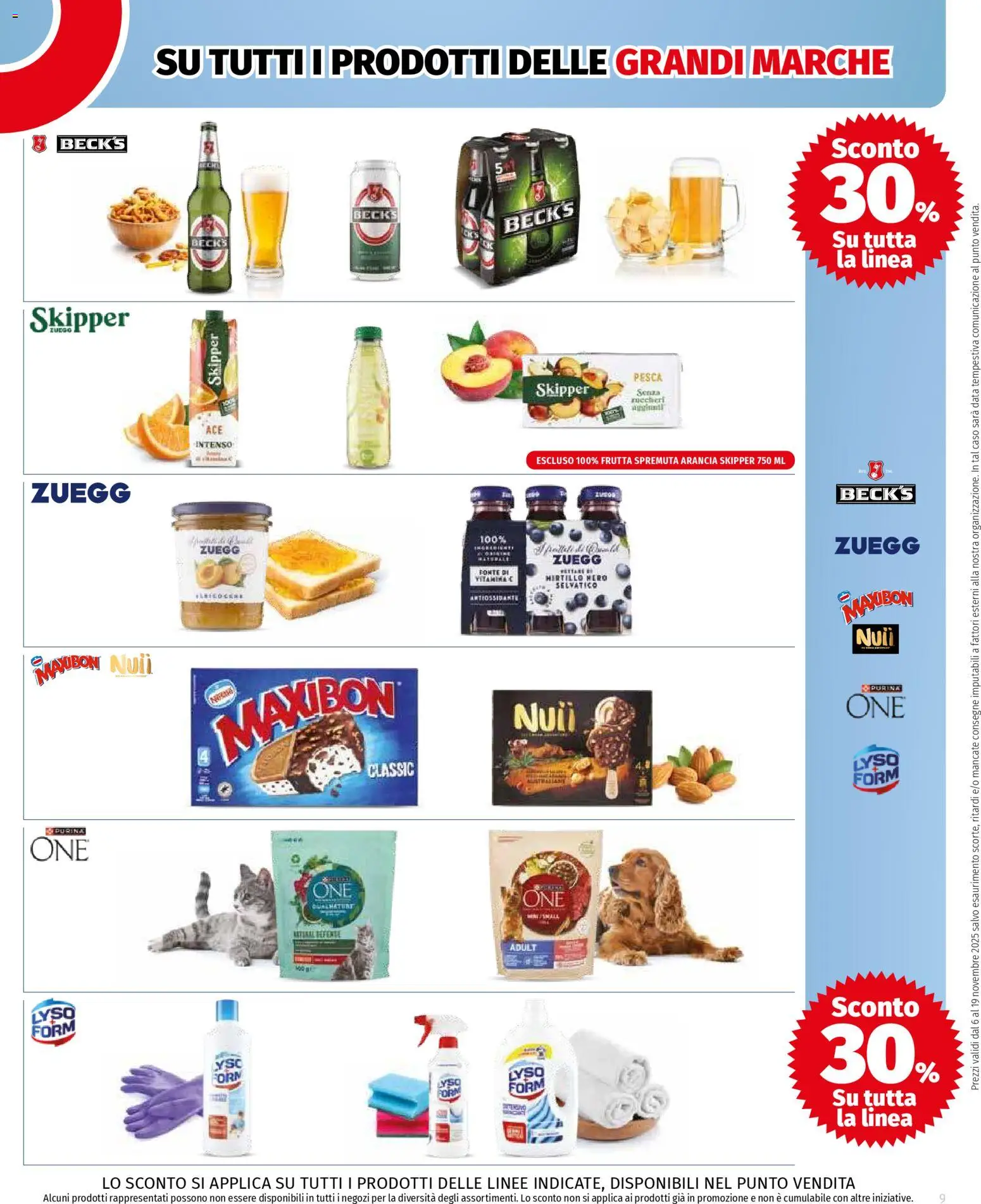 Volantino COOP del 06.11.2025 | Pagina: 9 | Prodotti: Frutta, Pesca, Data, Arancia