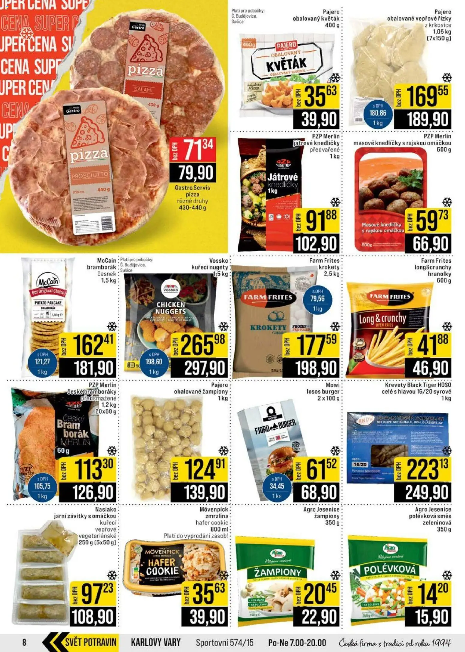 Jip leták - Cash & Carry od 25.03.2026 | Strana: 8 | Produkty: Prosciutto, Tiger, Krkovice, Krevety