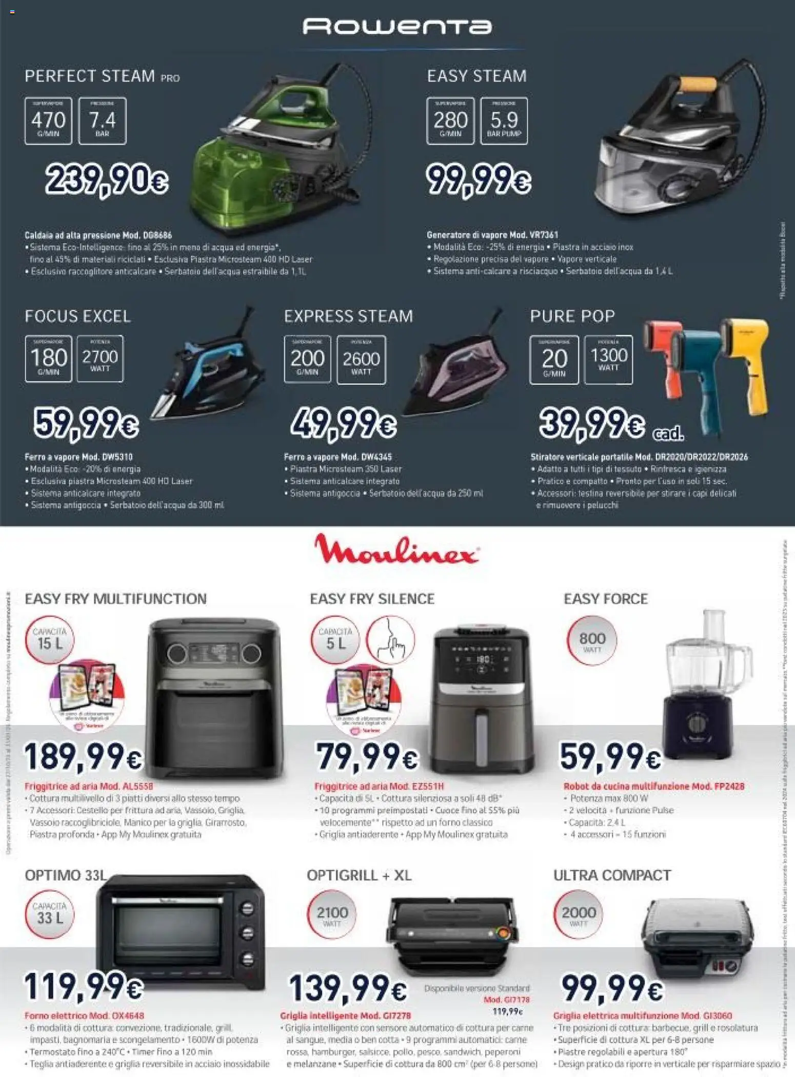 Volantino Unieuro del 16.01.2026 | Pagina: 42 | Prodotti: Acqua, Forno, Robot, Vassoio