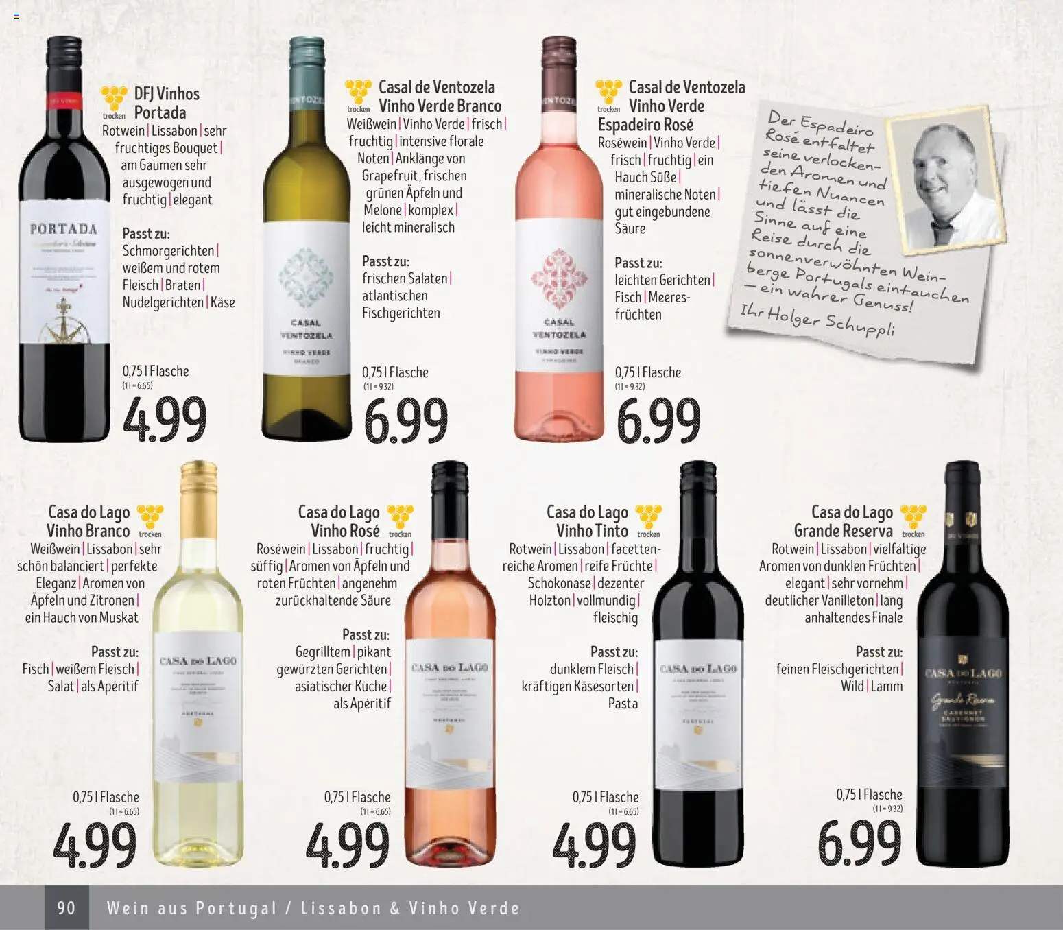 Edeka Struve Wein– und Spirituosen – gültig ab 14.11.2025 | Seite: 90 | Produkte: Käse, Pasta, Wein, Salat