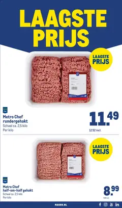 Makro folder - Voorbeeld van een folder van Makro, geldig van 22.04.2026 | Pagina: 9 | Producten: Schaal, Gehakt, Gewicht