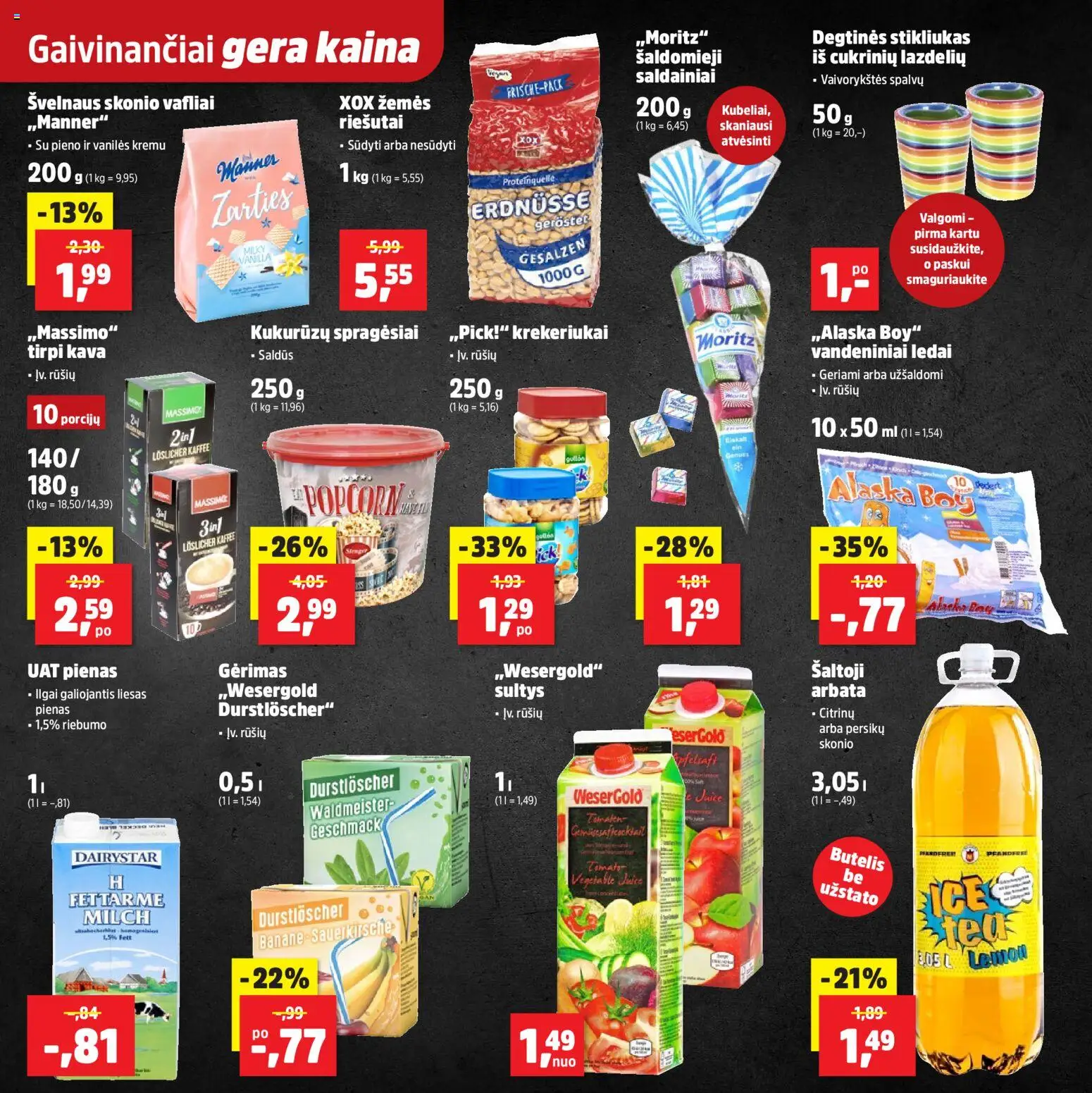 Thomas Philipps akcijos nuo 27.04.2026 | Puslapis: 23 | Prekių: Riešutai, Ledai, Kava, Arbata