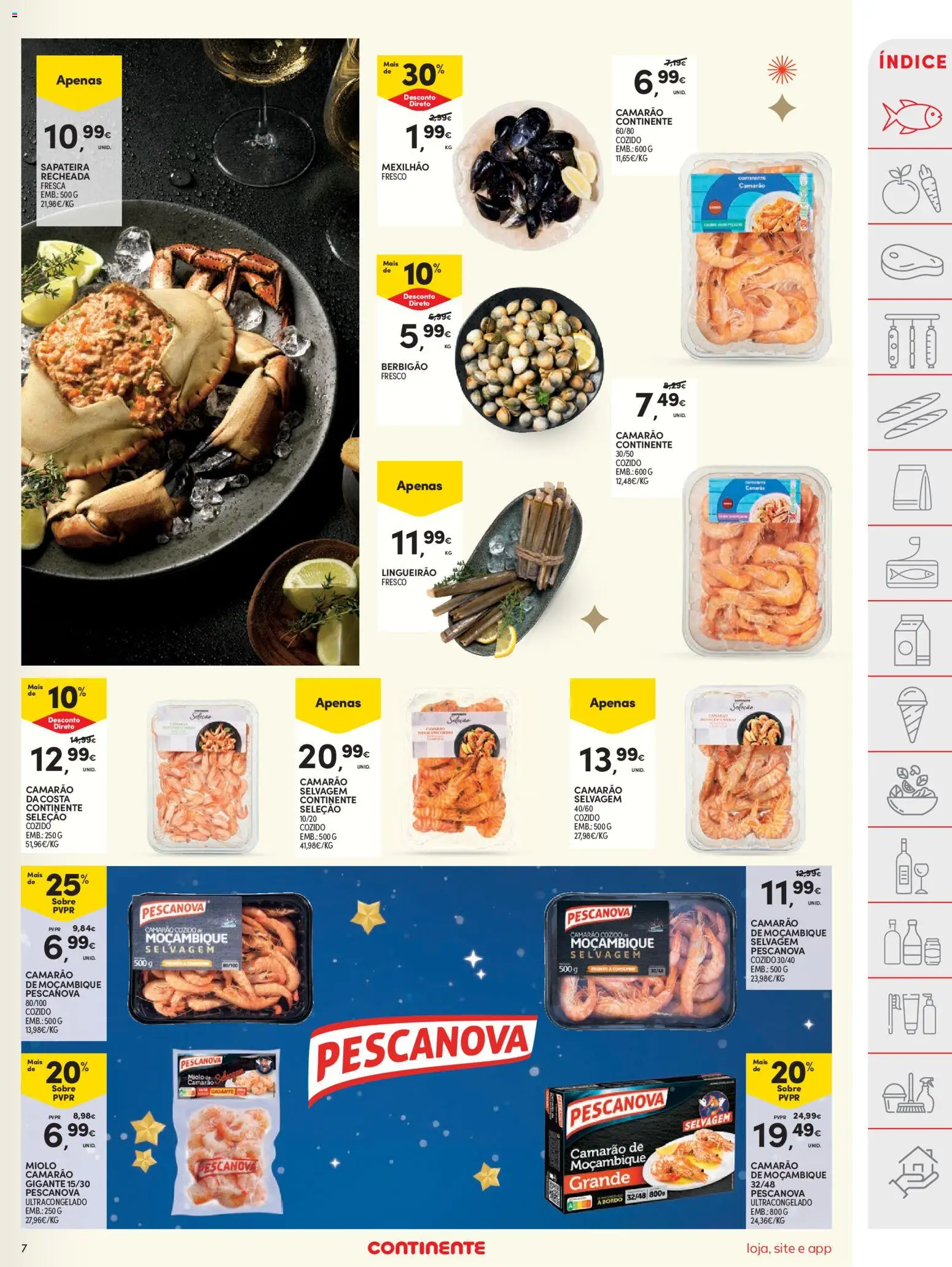 Continente folheto │ válido de 26.12.2025 | Página: 7 | Produtos: Camarão, Sapateira