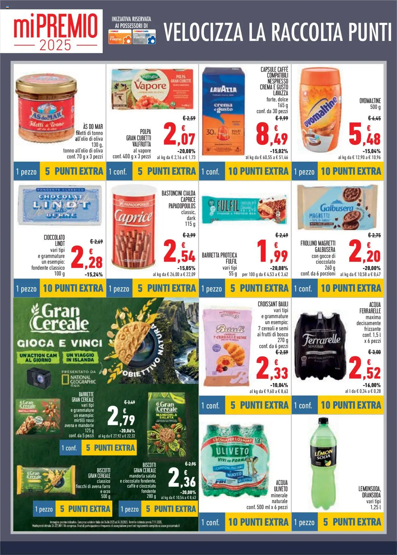 Volantino Conad del 13.08.2025 | Pagina: 6 | Prodotti: Cereali, Biscotti, Tonno, Lavazza
