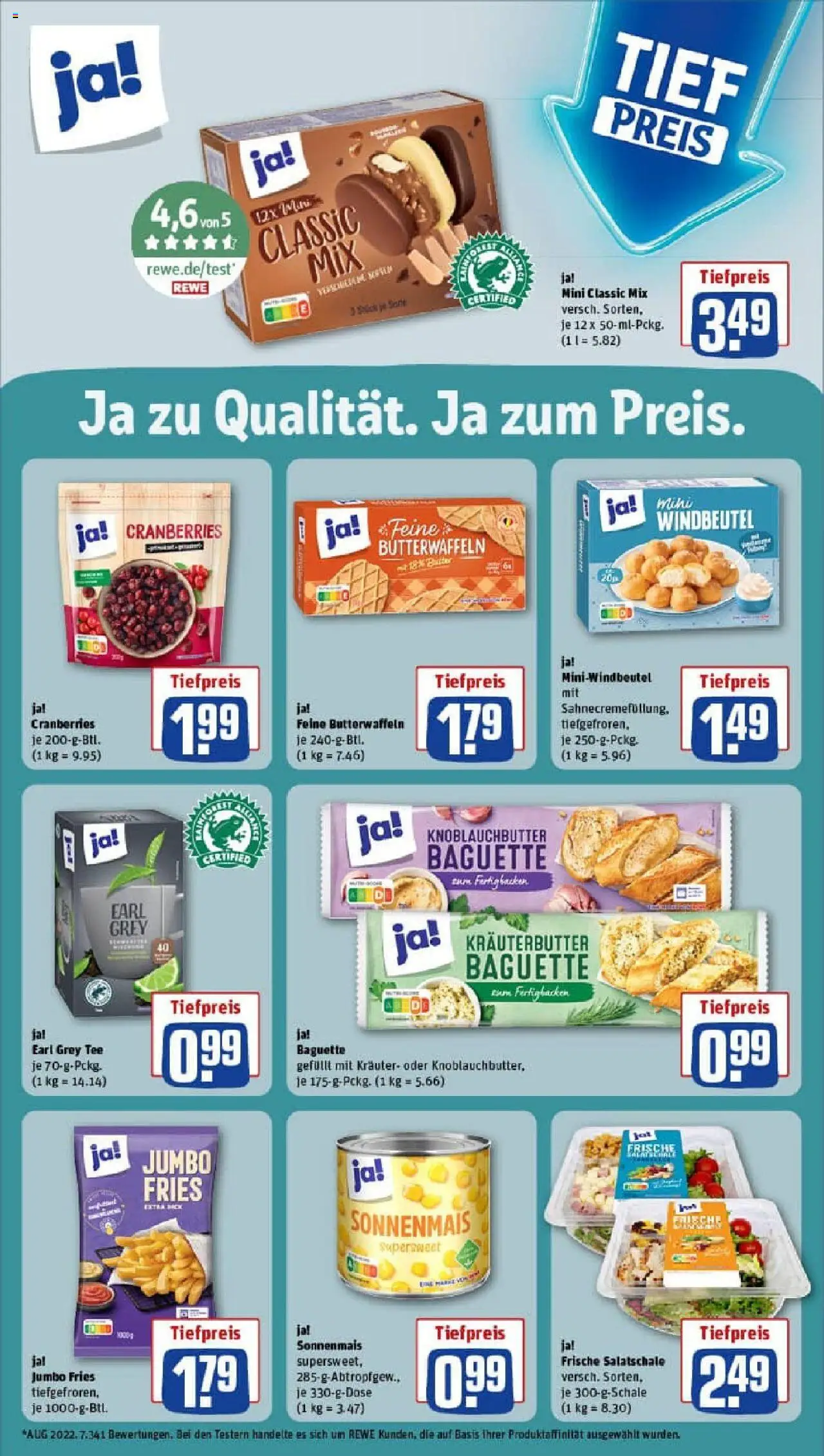 Rewe prospekt Berlin / Steglitz	 - gültig ab dem 20.07.2025 | Seite: 17 | Produkte: Baguette, Kräuterbutter, Tee