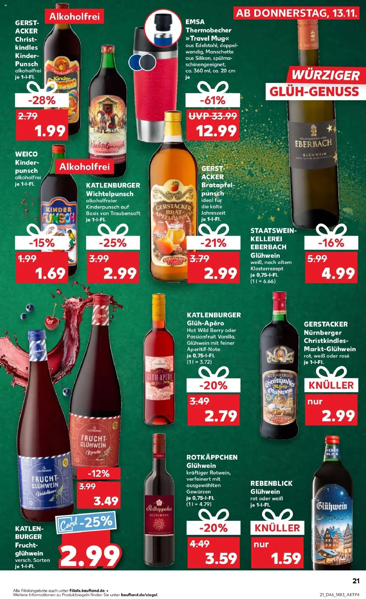 Kaufland prospekt Frankfurt Am Main	 – gültig ab 17.11.2025 | Seite: 21 | Produkte: Burger, Apple, Rotkäppchen