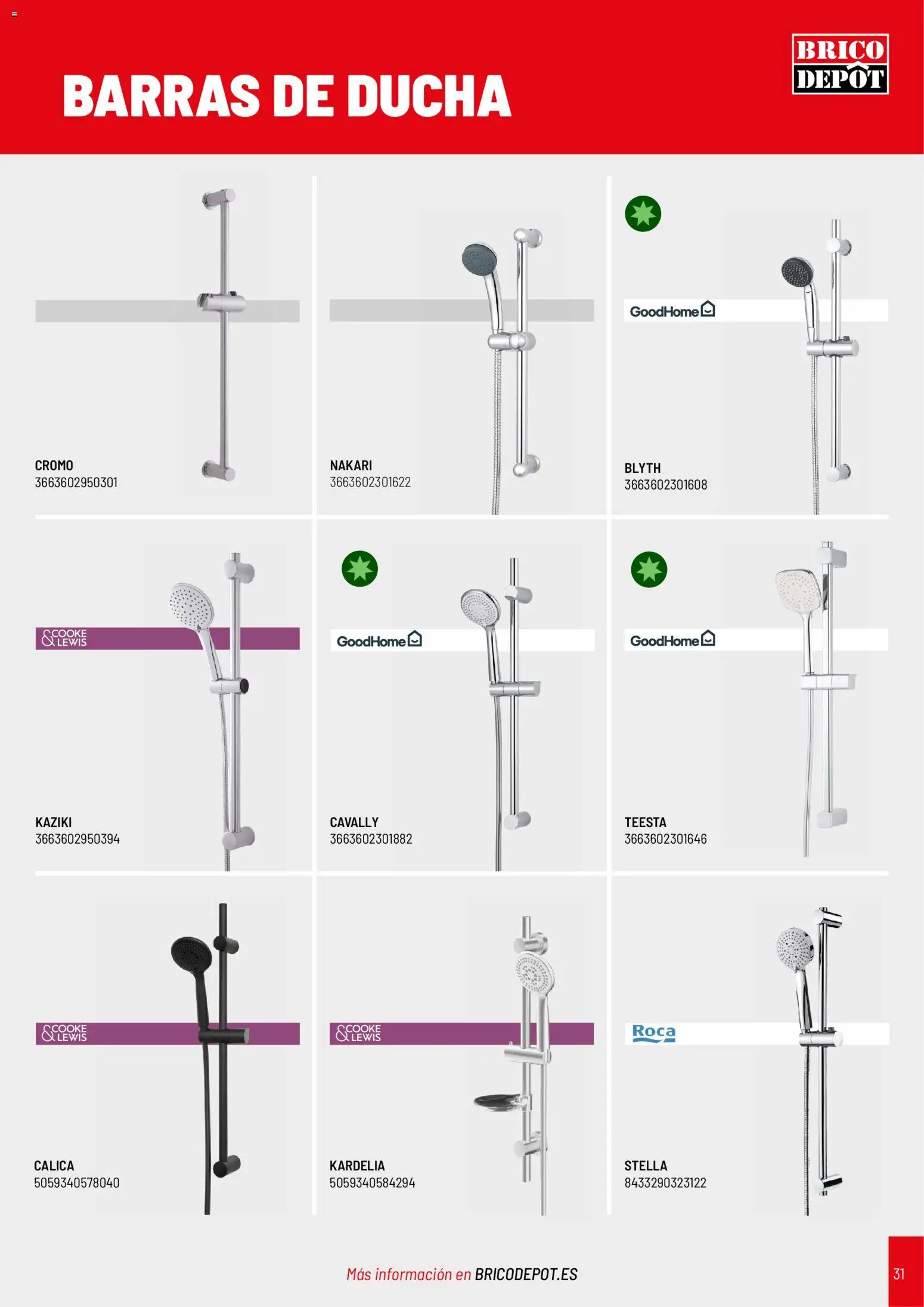Brico Depôt Baños │ válido desde el 02.03.2026 | Página: 31 | Productos: Ducha