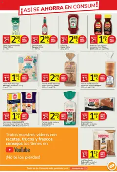 Consum folleto │ válido desde el 24.07.2025 | Página: 9 | Productos: Yogur, Tacos, Té, Pan de molde