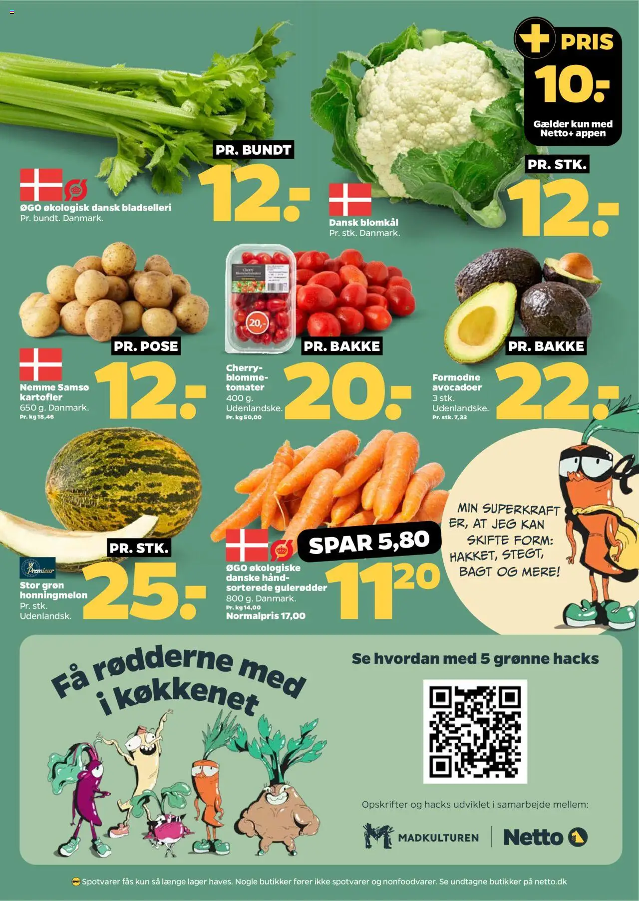 Netto Tilbudsavis gyldig fra 23.08.2025 | Side: 11 | Produkter: Gulerødder, Kartofler, Bladselleri, Cherry