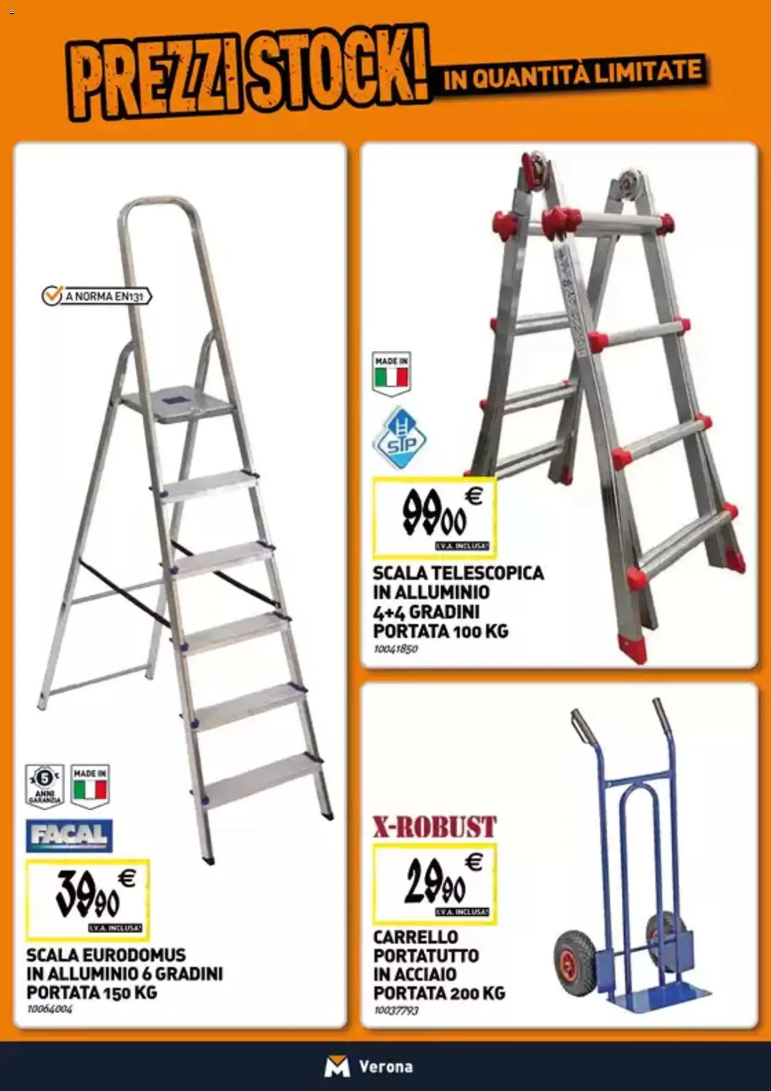 Volantino TECNOMAT del 22.01.2026 | Pagina: 20 | Prodotti: Carrello, Scala, Alluminio
