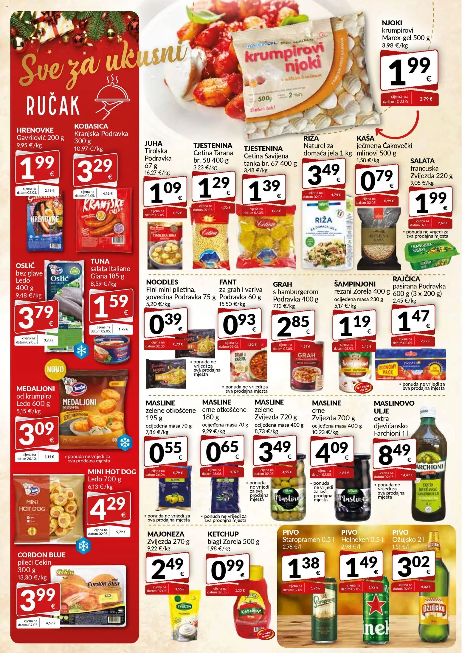 Bakmaz katalog | vrijedi od 04.12.2025 | Stranica: 6 | Proizvodi: Staropramen, Ledo, Oslić, Tuna