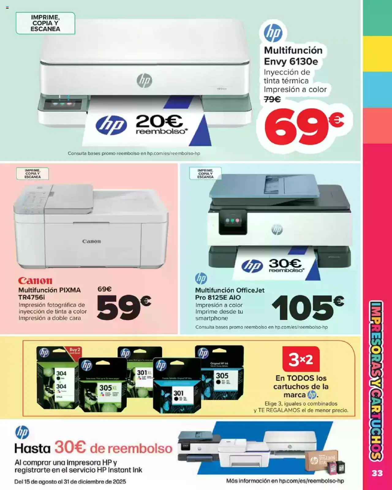 Carrefour Vuelta al Cole │ válido desde el 18.08.2025 | Página: 33 | Productos: Té, Smartphone, Impresora