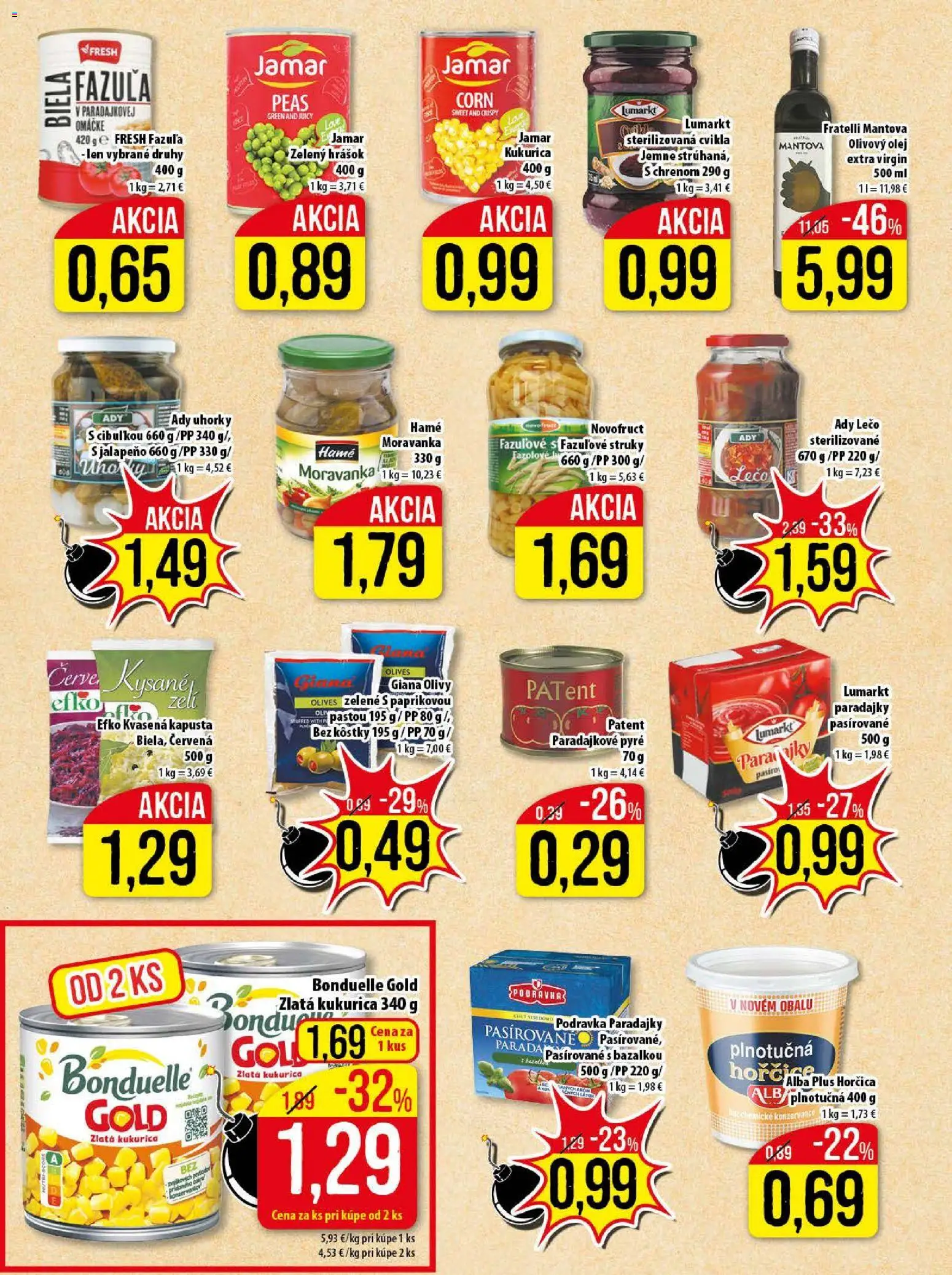 Nové Klas akcie – leták je platný od 24.11.2025 | Strana: 17 | Produkty: Kapusta, Olej, Cvikla, Kukurica