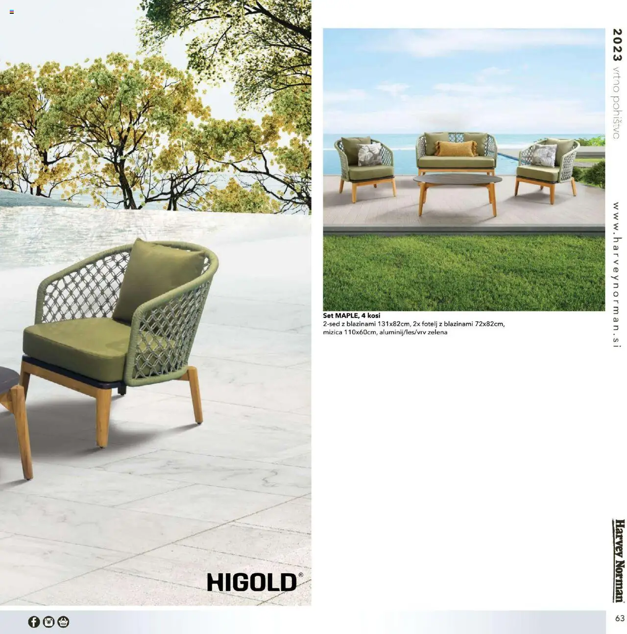 Harvey Norman - Katalog - Vrtno pohištvo │ velja od 01.03.2023 | Stran: 63