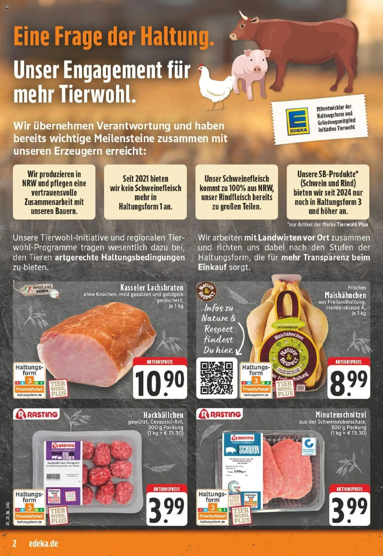 Edeka prospekt Ostbevern	 - gültig ab dem 15.06.2025 | Seite: 2 | Produkte: Cevapcici, Schweinefleisch, Rindfleisch