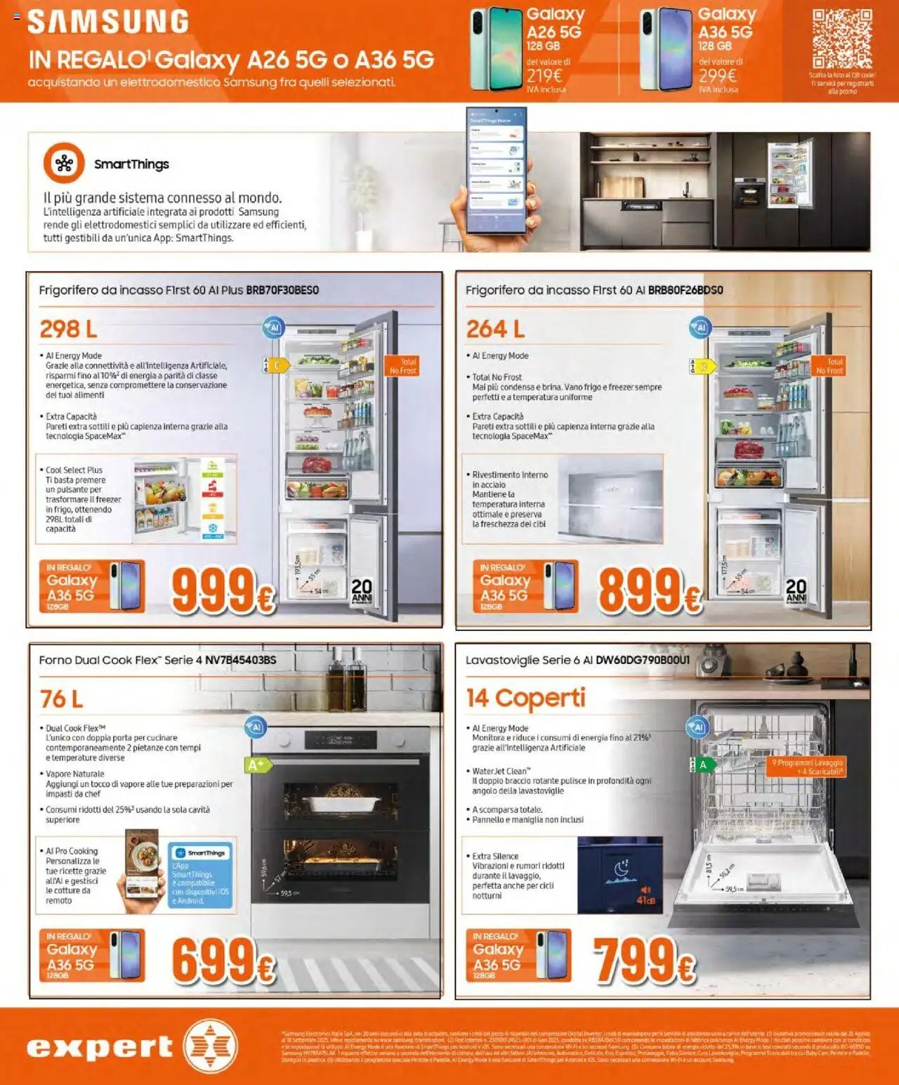 Volantino Expert del 06.09.2025 | Pagina: 35 | Prodotti: Data, Frigorifero, Forno, Samsung