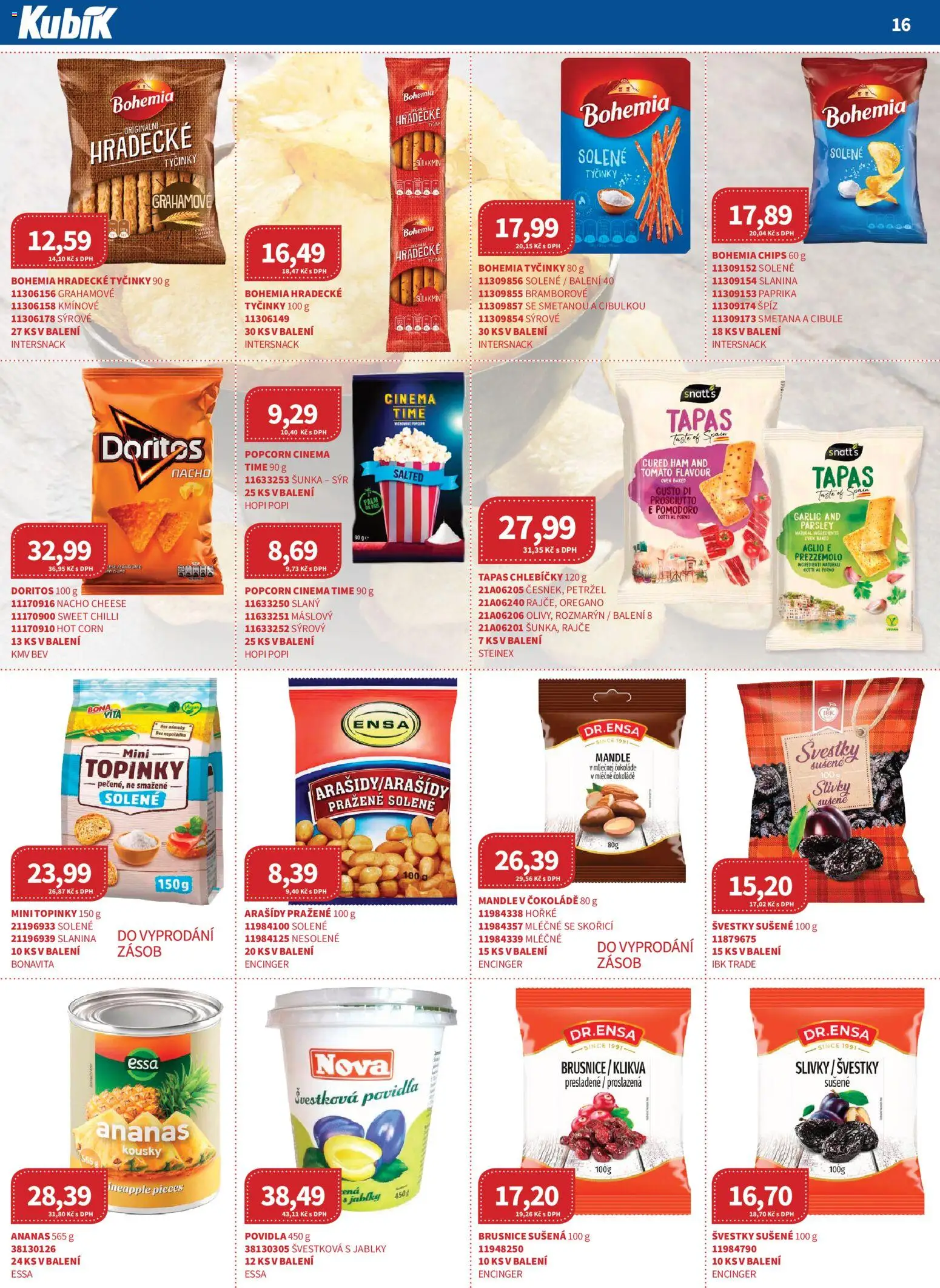 Kubík leták - Velkoobchod 11/2025 od 01.11.2025 | Strana: 16 | Produkty: Smetana, Doritos, Petržel, Cibule