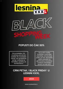 Lesnina XXXL Black Friday obaveštenje - pregled Lesnina XXXL kataloga - važi od 30.10.2025