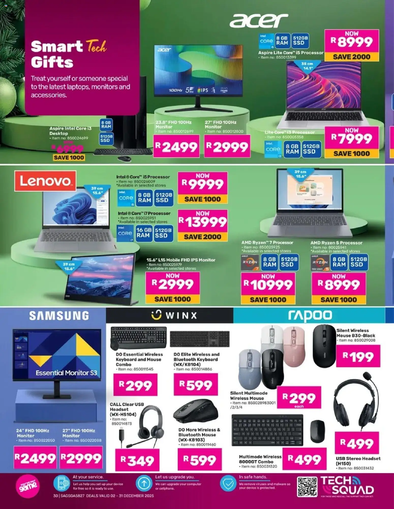 Game - Go Full Pink This Festive vol.2 valid from 02.12.2025 | Page: 30 | Products: Usb, Computer, Monitor, Mouse
