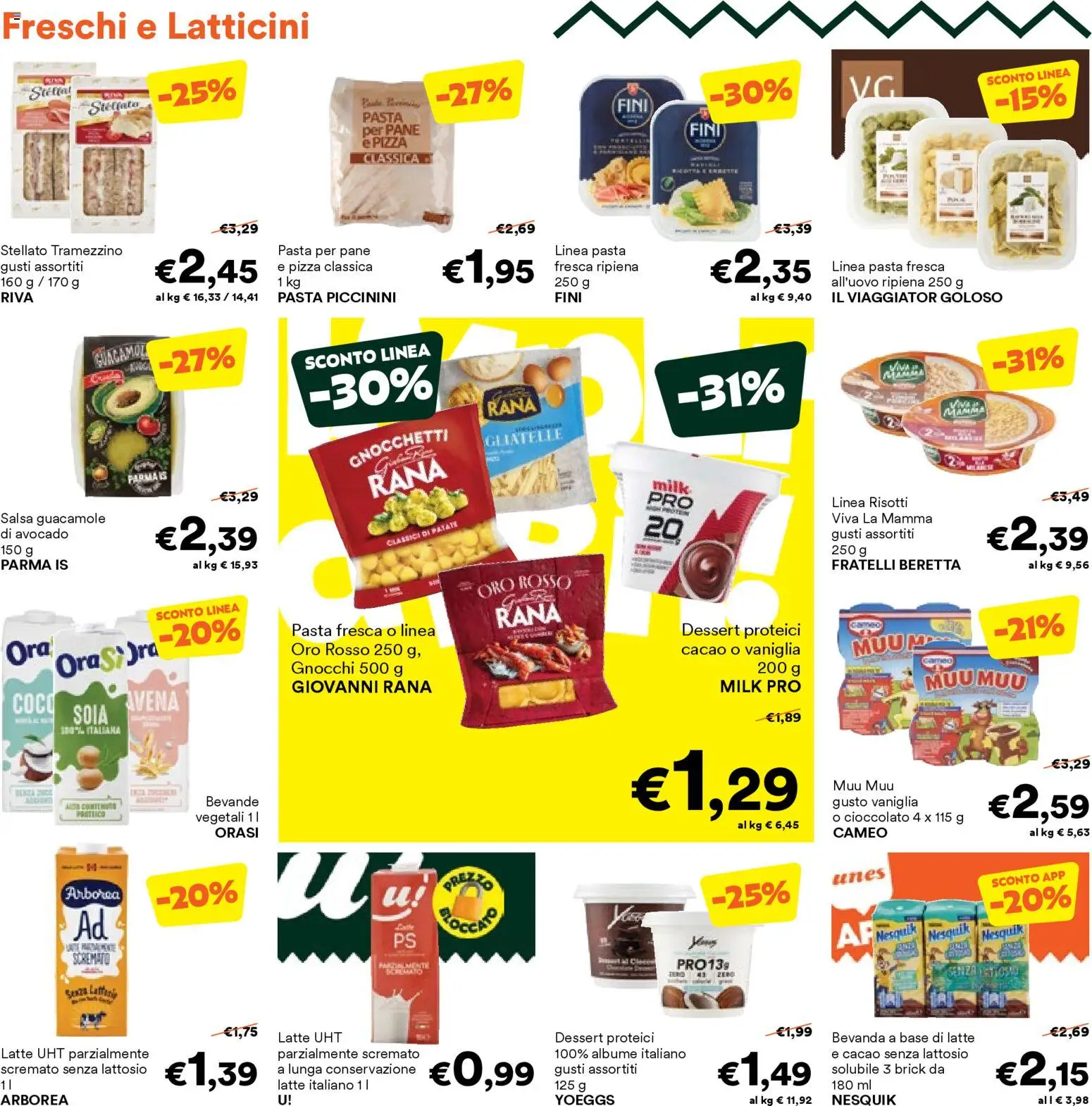 Volantino Unes del 18.11.2025 | Pagina: 6 | Prodotti: Pane, Latte, Gnocchi, Tramezzino