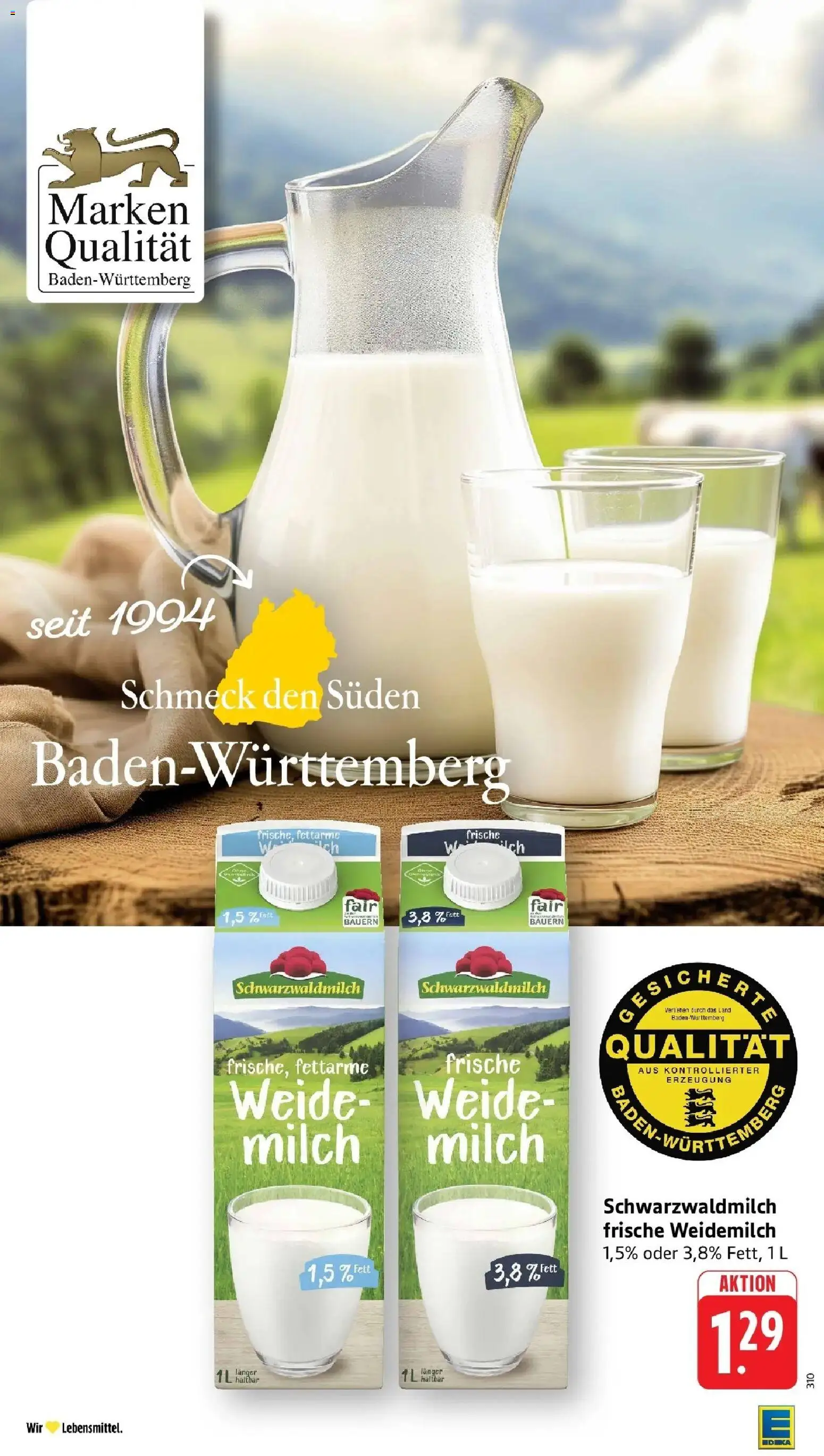 Edeka prospekt Heilbronn	 – gültig ab 19.04.2026 | Seite: 28 | Produkte: Milch