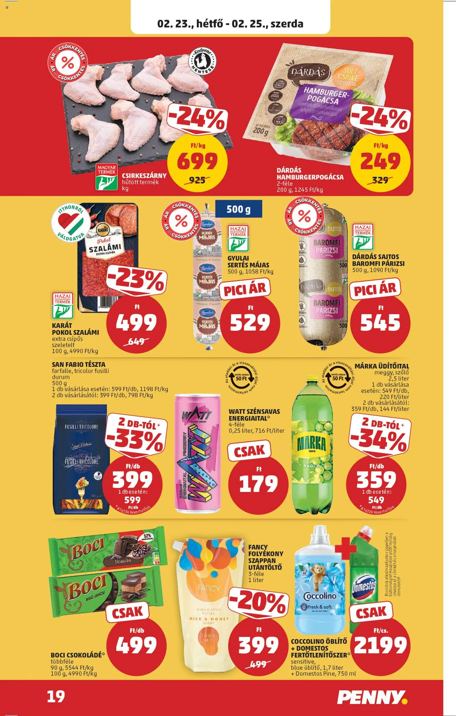 PENNY akciós ujság - amely érvényes a következő dátumtól: 19.02.2026 | Oldal: 23