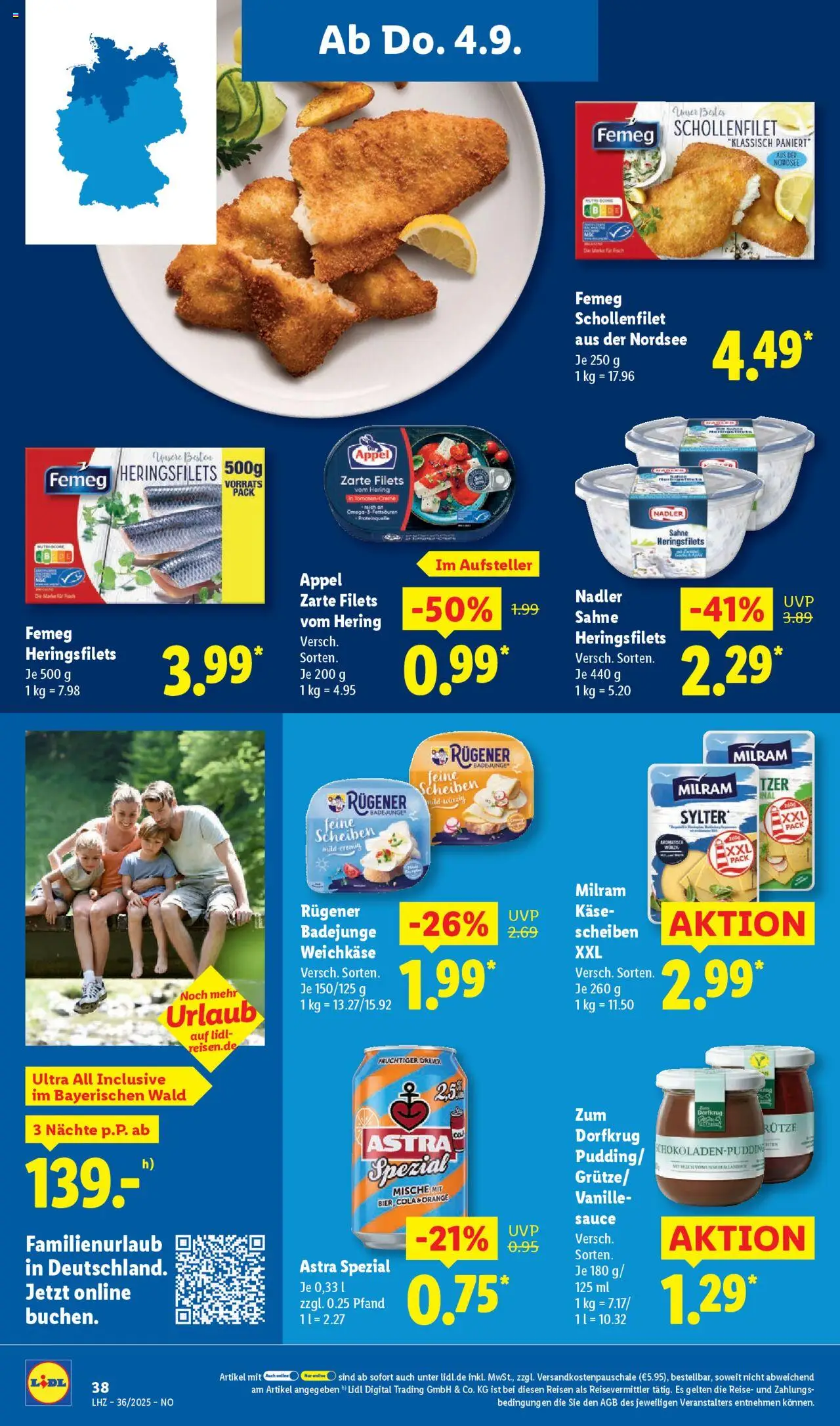 Lidl Prospekt Lüchow	 - gültig ab dem 01.09.2025 | Seite: 54 | Produkte: Cola, Käse, Fisch, Milram