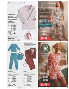 Vista previa Pijama Satinado Burdeos, Burdeos. 97% poliéster, 3% elastano. válido desde el 01.02.2026 | Página: 159 | Productos: Chaqueta, Pantalones, Pijama