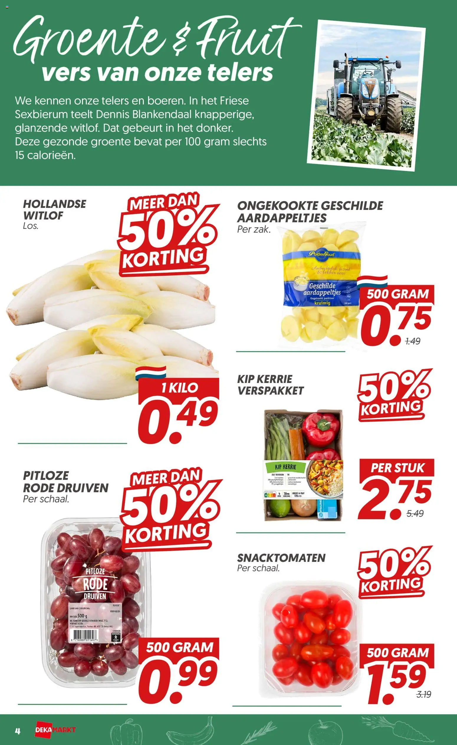 {H1} | Pagina: 4 | Producten: Fruit, Kip, Druiven