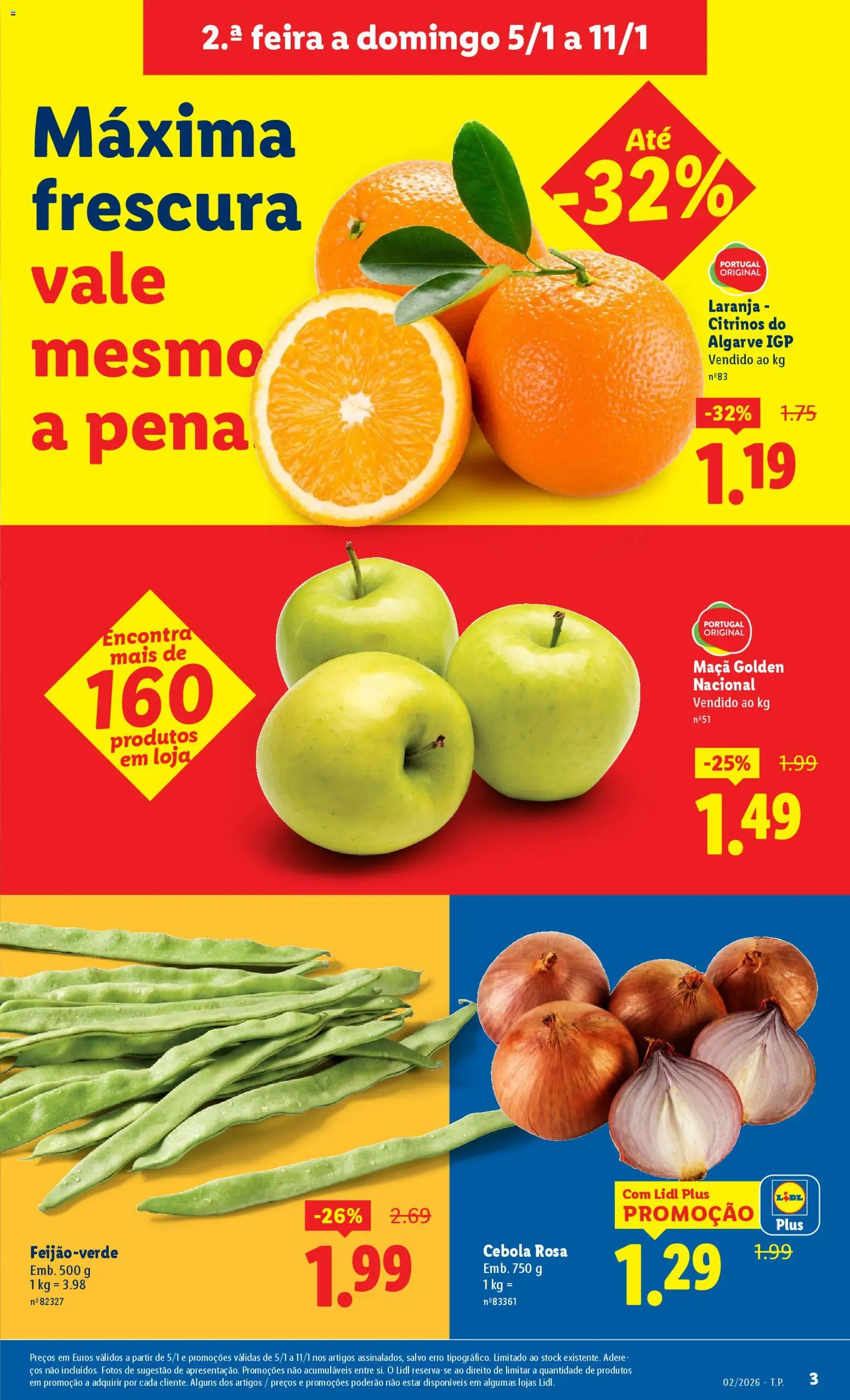 Lidl folheto │ válido de 05.01.2026 | Página: 3 | Produtos: Cebola, Maça