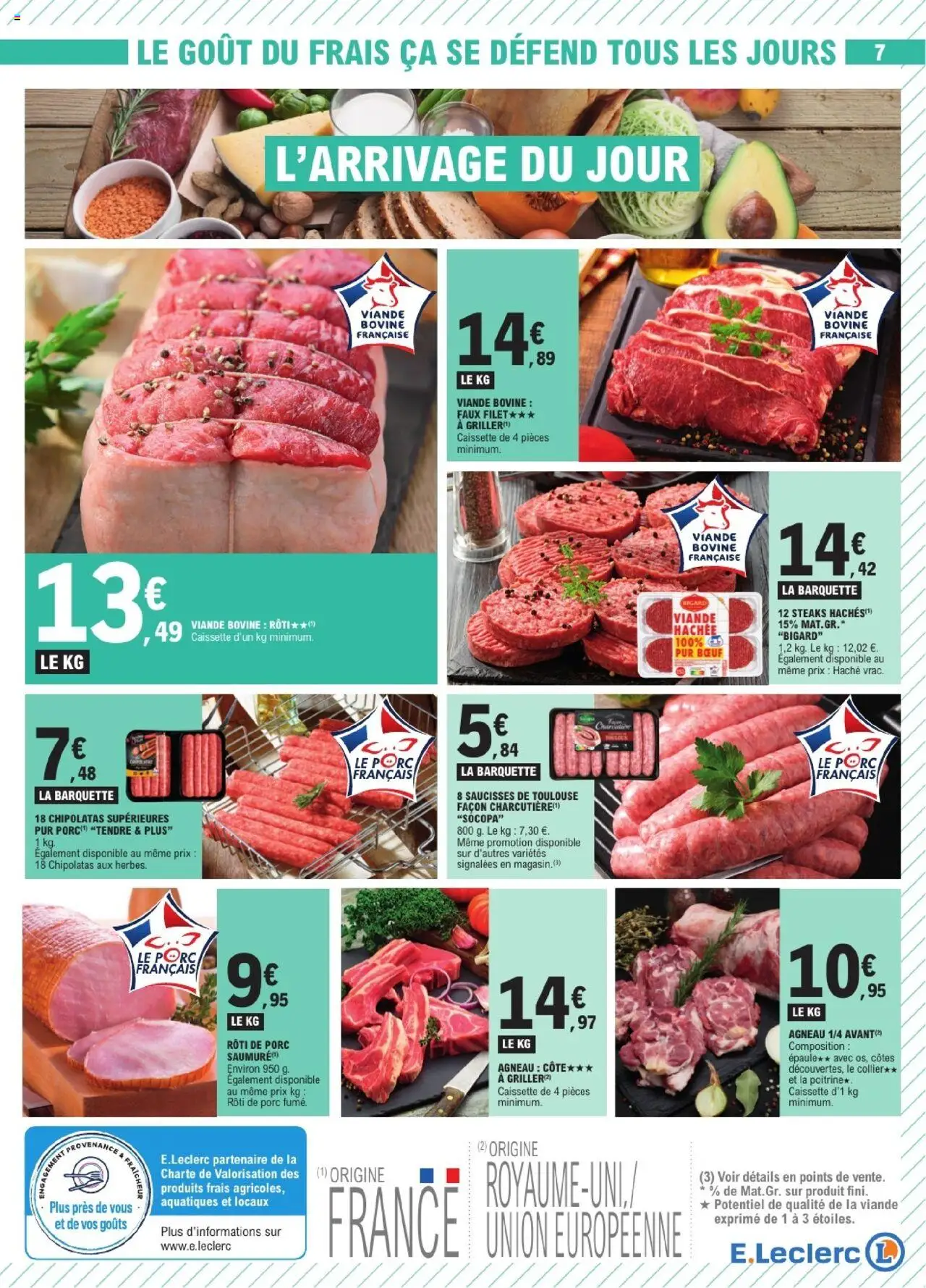  | Page: 7 | Produits: Agneau, Collier, Viande, Viande bovine