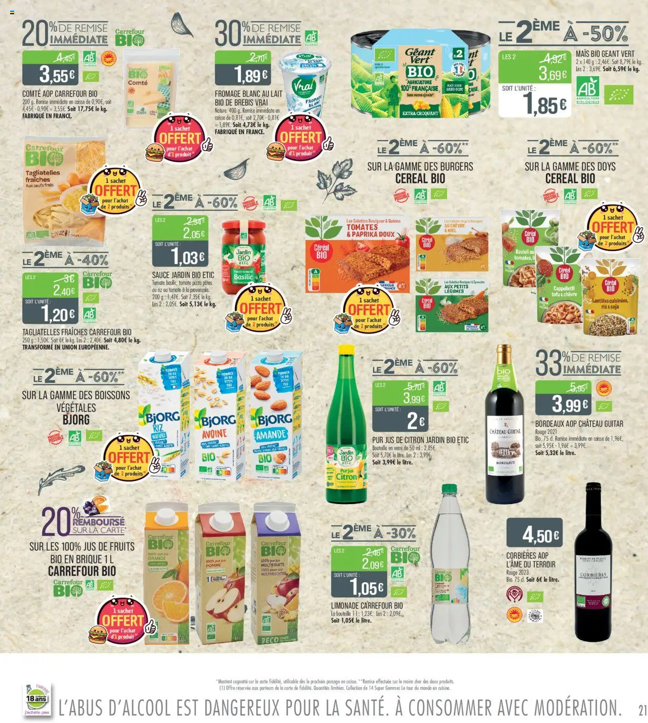 | Page: 21 | Produits: Amande, Paprika, Limonade, Riz