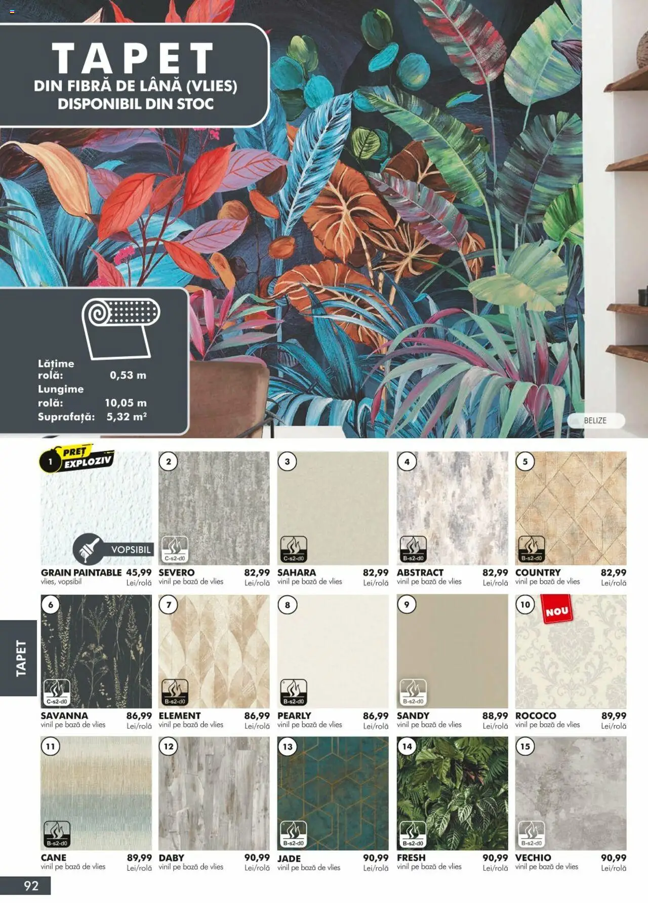 Noul catalog Diego – valabil de la 01.04.2024 | Pagină: 92 | Produse: Tapet