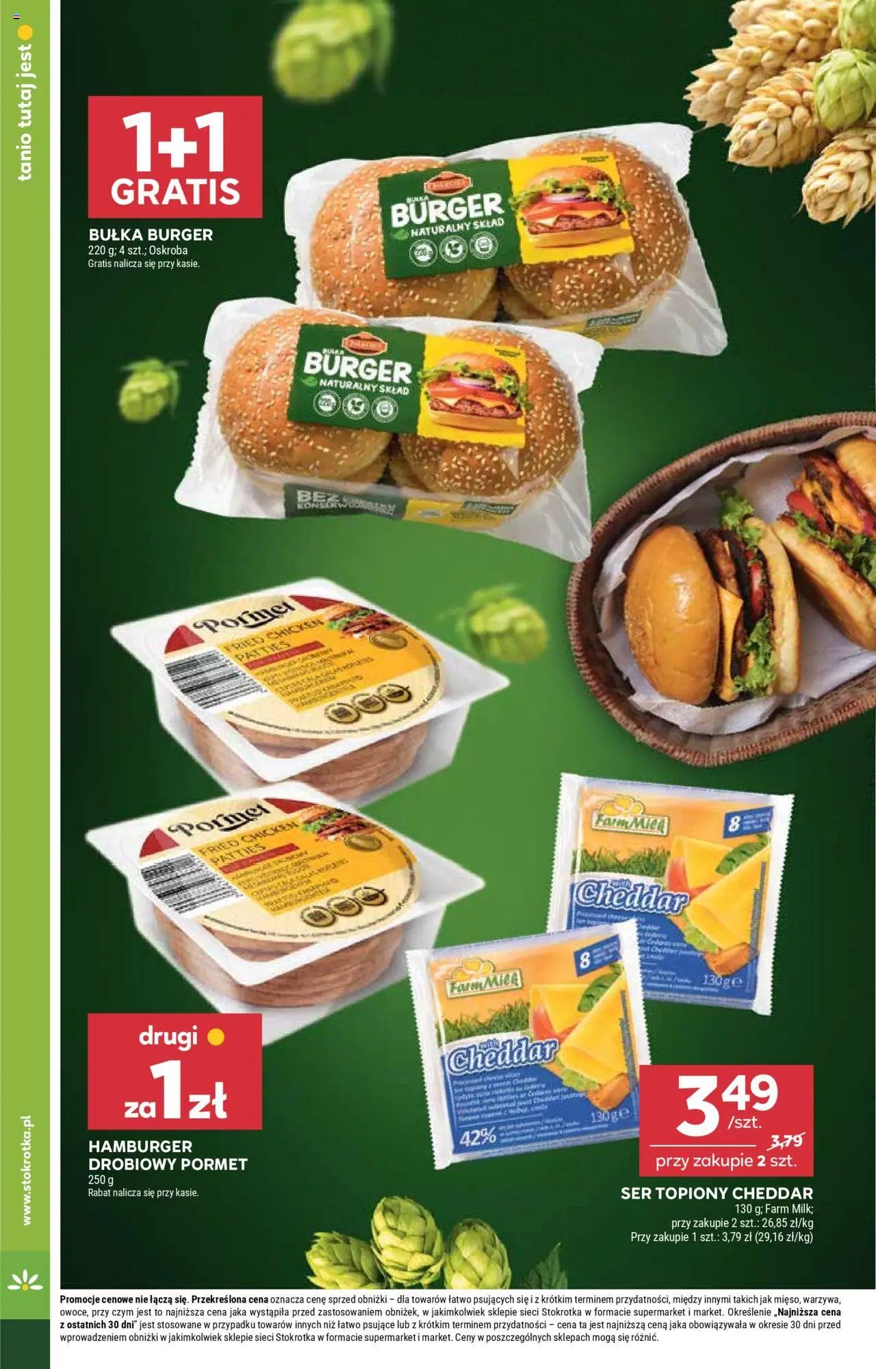 Stokrotka Gazetka od 13.08.2025 | Strona: 28 | Produkty: Ser topiony, Hamburger, Ser, Cheddar