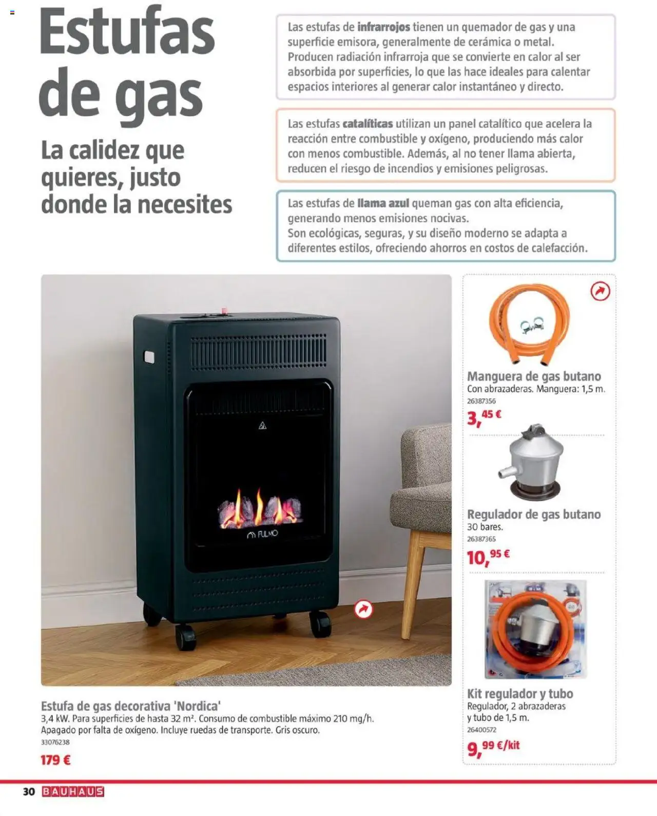 Bauhaus - Calefacción │ válido desde el 16.09.2025 | Página: 30 | Productos: Manguera, Quemador