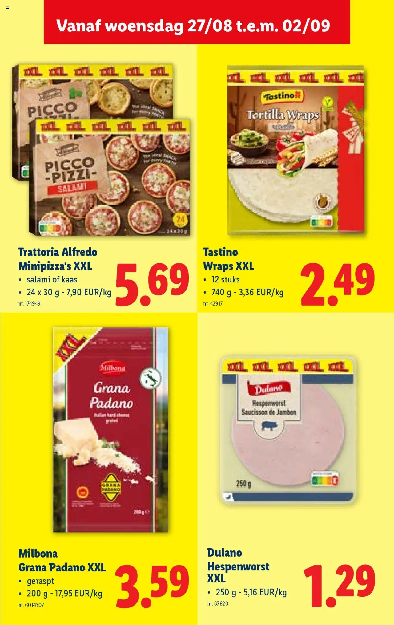  | Pagina: 29 | Producten: Ham, Pizza, Kaas, Salami