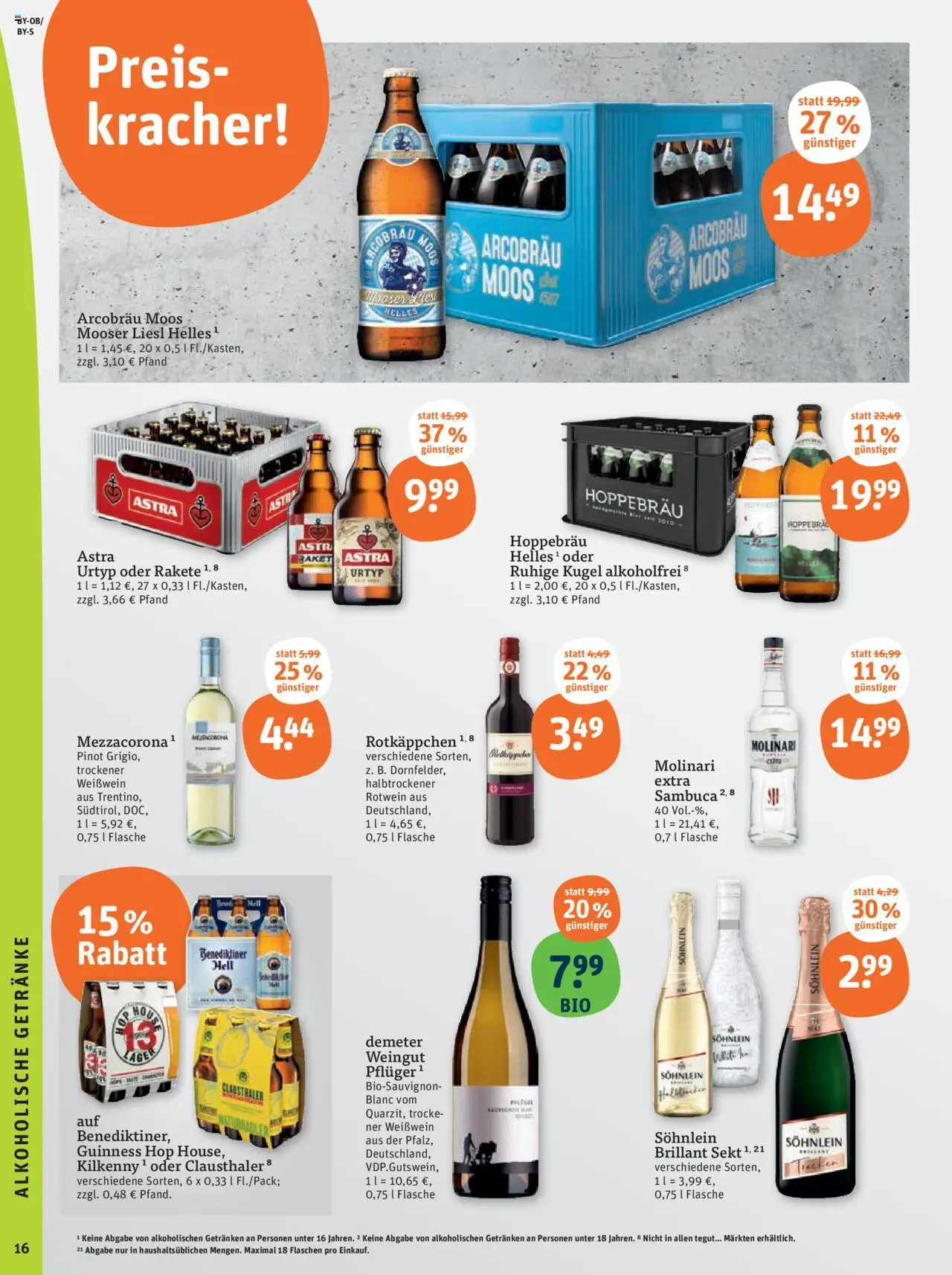 Tegut -  München - gültig ab dem 28.07.2025 | Seite: 18 | Produkte: Weißwein, Rotwein, Astra, Rotkäppchen