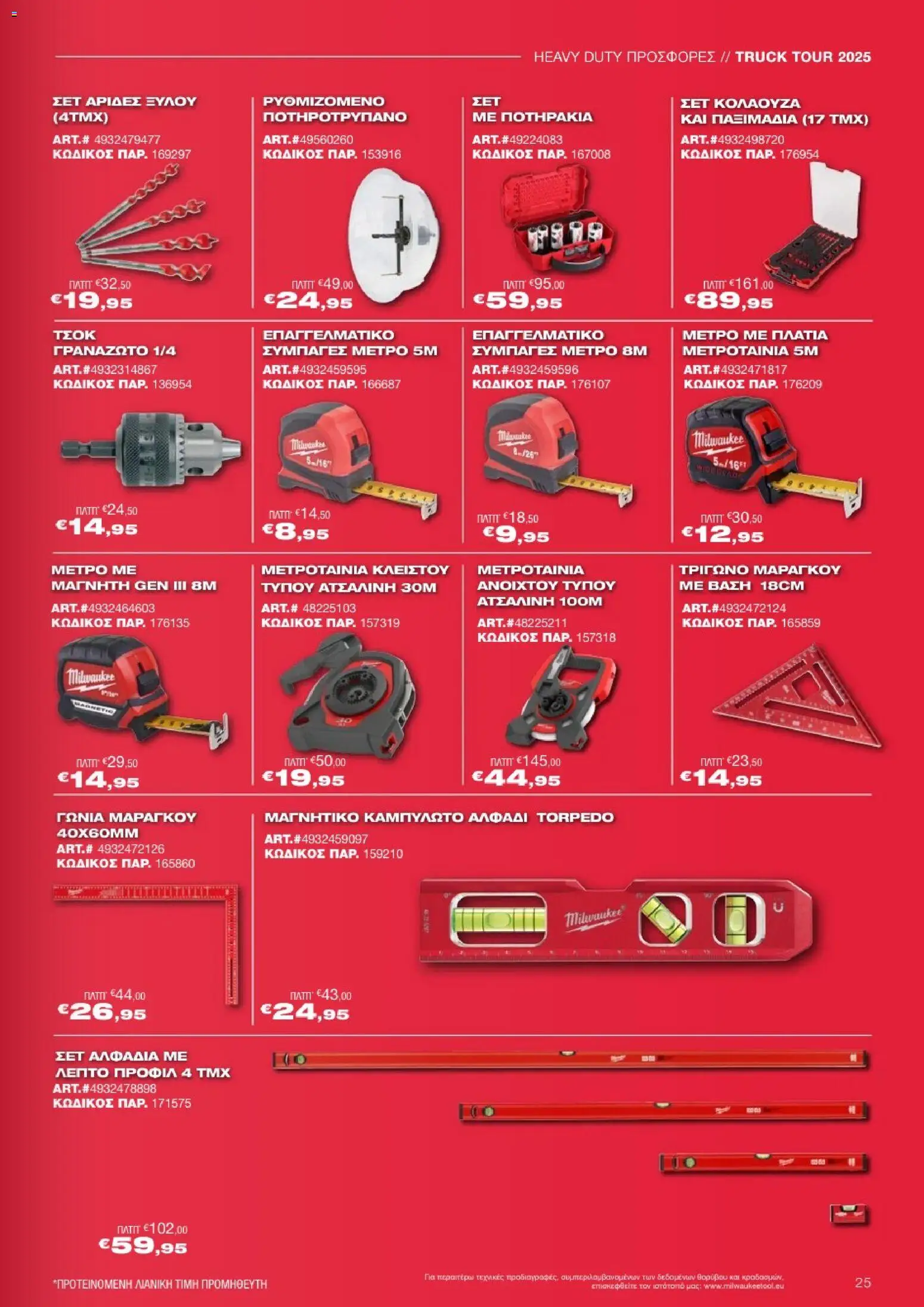 Mangas Home Improvement - Powertools Milwaukee Red Truck Tour 2025 – σε ισχύ από 29.11.2025 | Σελίδα: 25