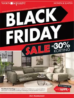 Woonsquare - Black Friday - Voorbeeld van een folder van Woonsquare, geldig van 24.11.2025