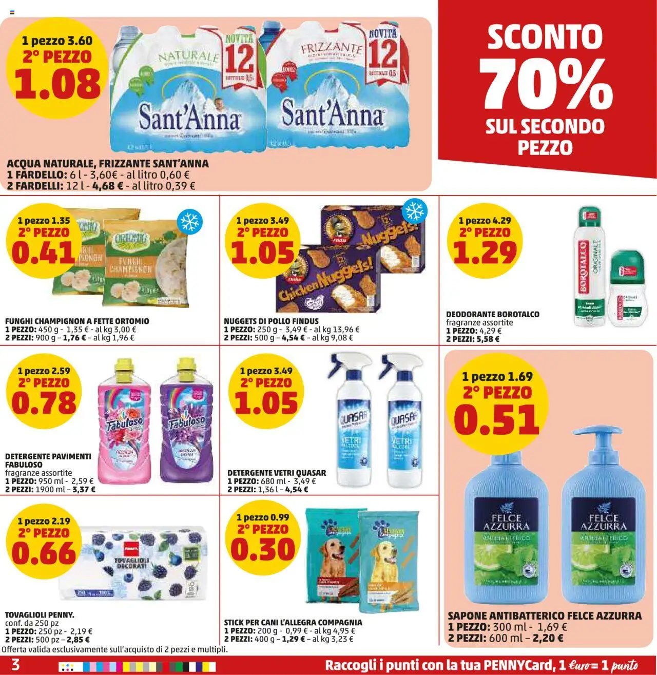 Volantino PENNY del 11.09.2025 | Pagina: 3 | Prodotti: Sapone, Deodorante, Pollo, Nuggets