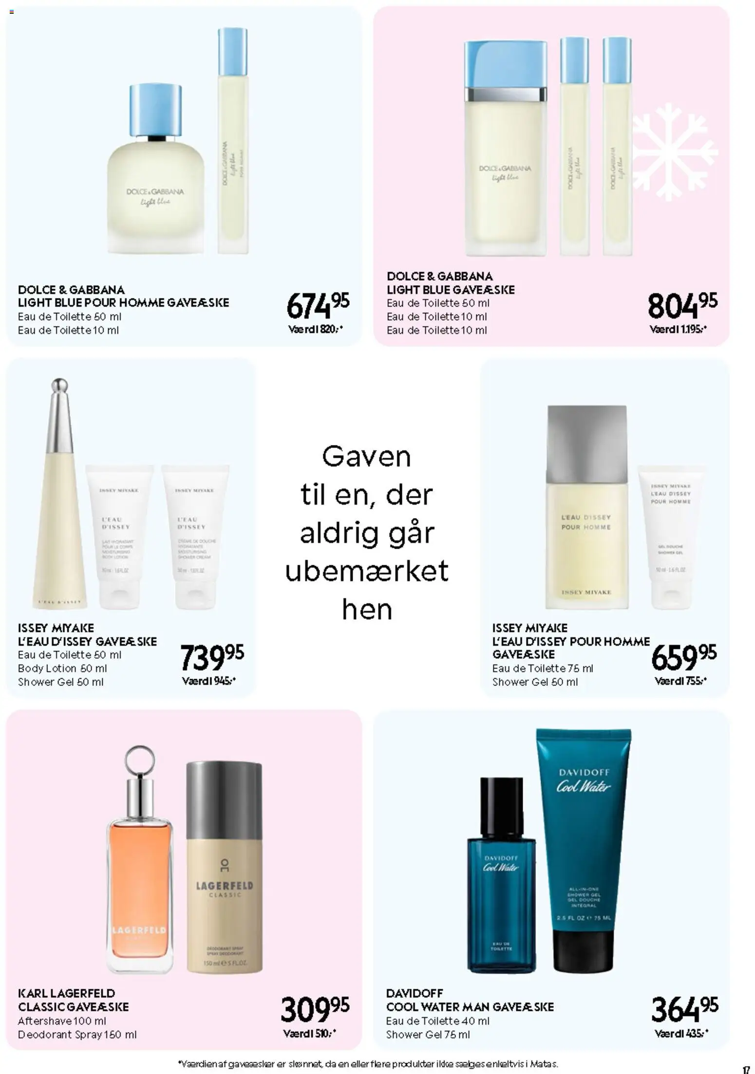Matas tilbudsavis – gyldig fra 30.10.2025 | Side: 17 | Produkter: Eau de toilette, Deodorant